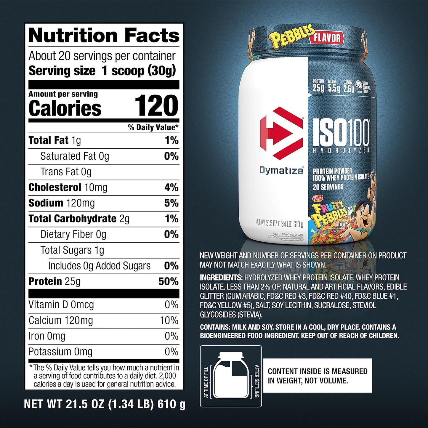 Dymatize ISO100 Hydrolyzed Protein Powder