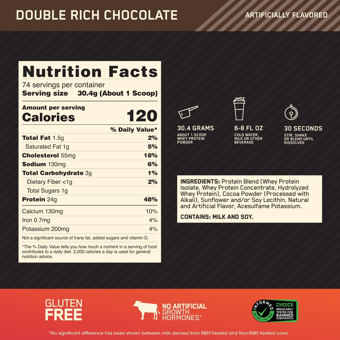 【多種口味】Optimum Nutrition Gold Standard 100% Whey Protein Powder 乳清蛋白粉