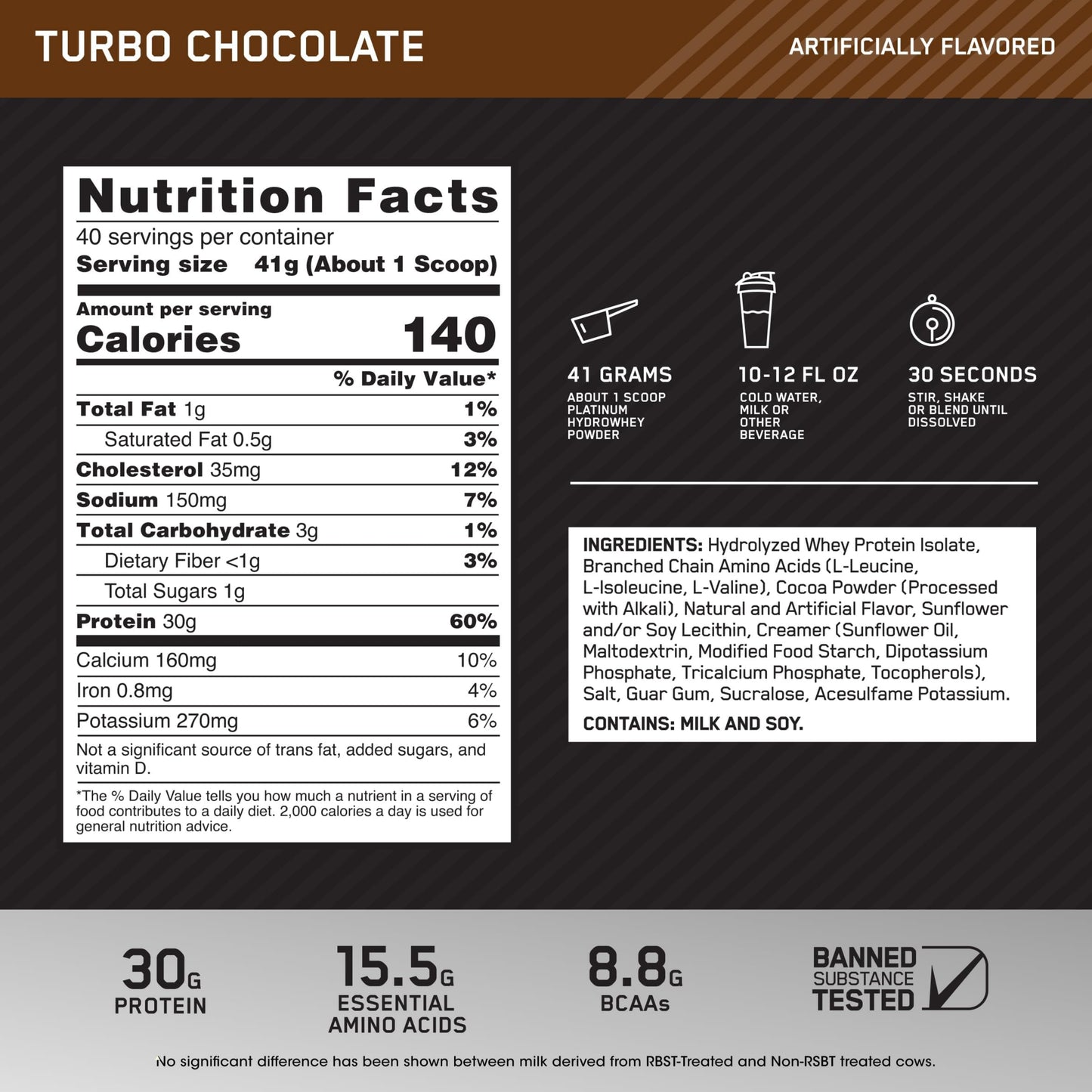 【多種口味】Optimum Nutrition Platinum Hydrowhey Protein Powder 水解分離乳清蛋白粉