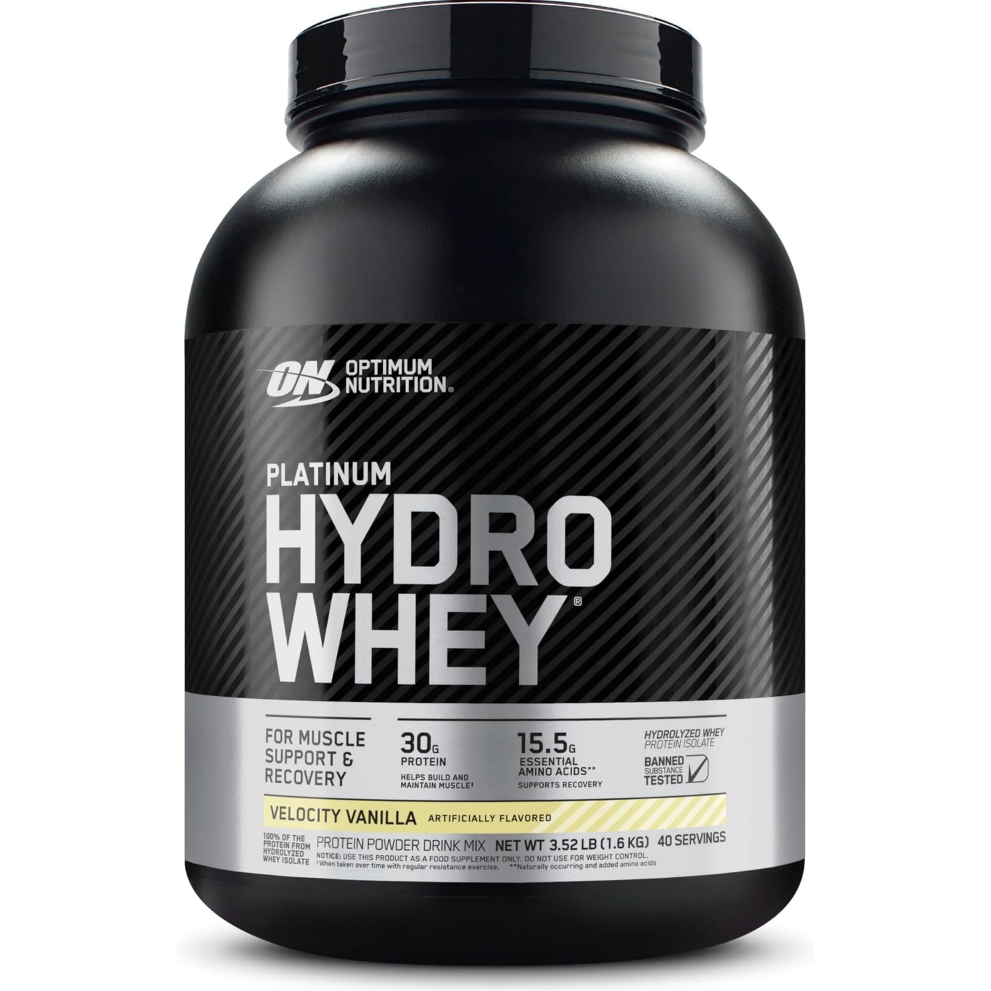 【多種口味】Optimum Nutrition Platinum Hydrowhey Protein Powder 水解分離乳清蛋白粉
