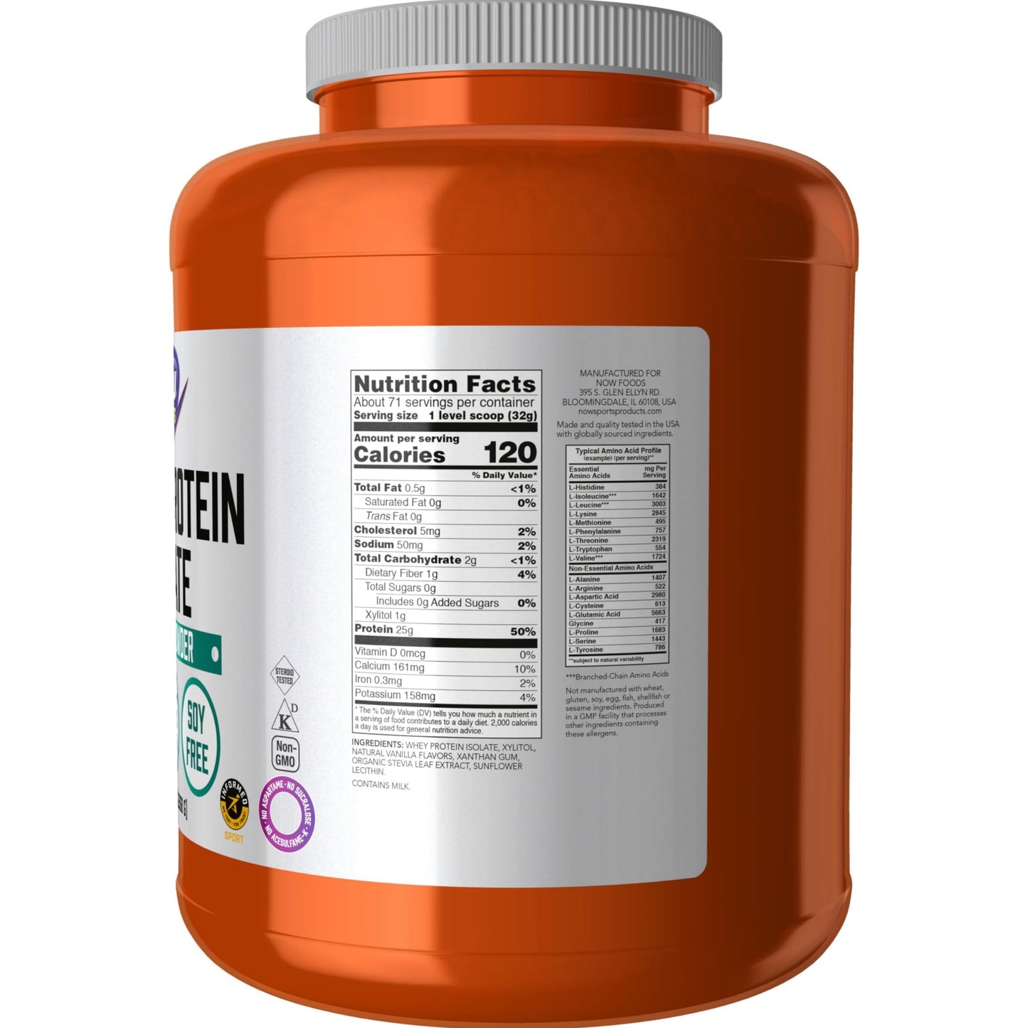 【多種口味】NOW Sports Whey Protein Isolate 乳清分離蛋白粉