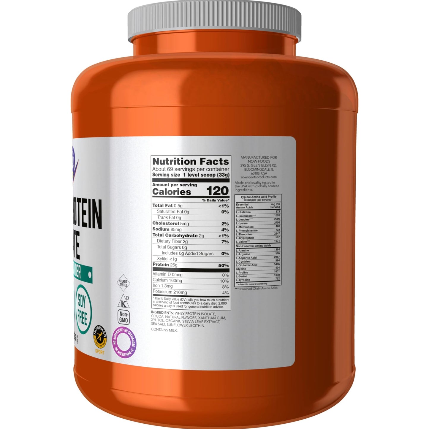 【多種口味】NOW Sports Whey Protein Isolate 乳清分離蛋白粉