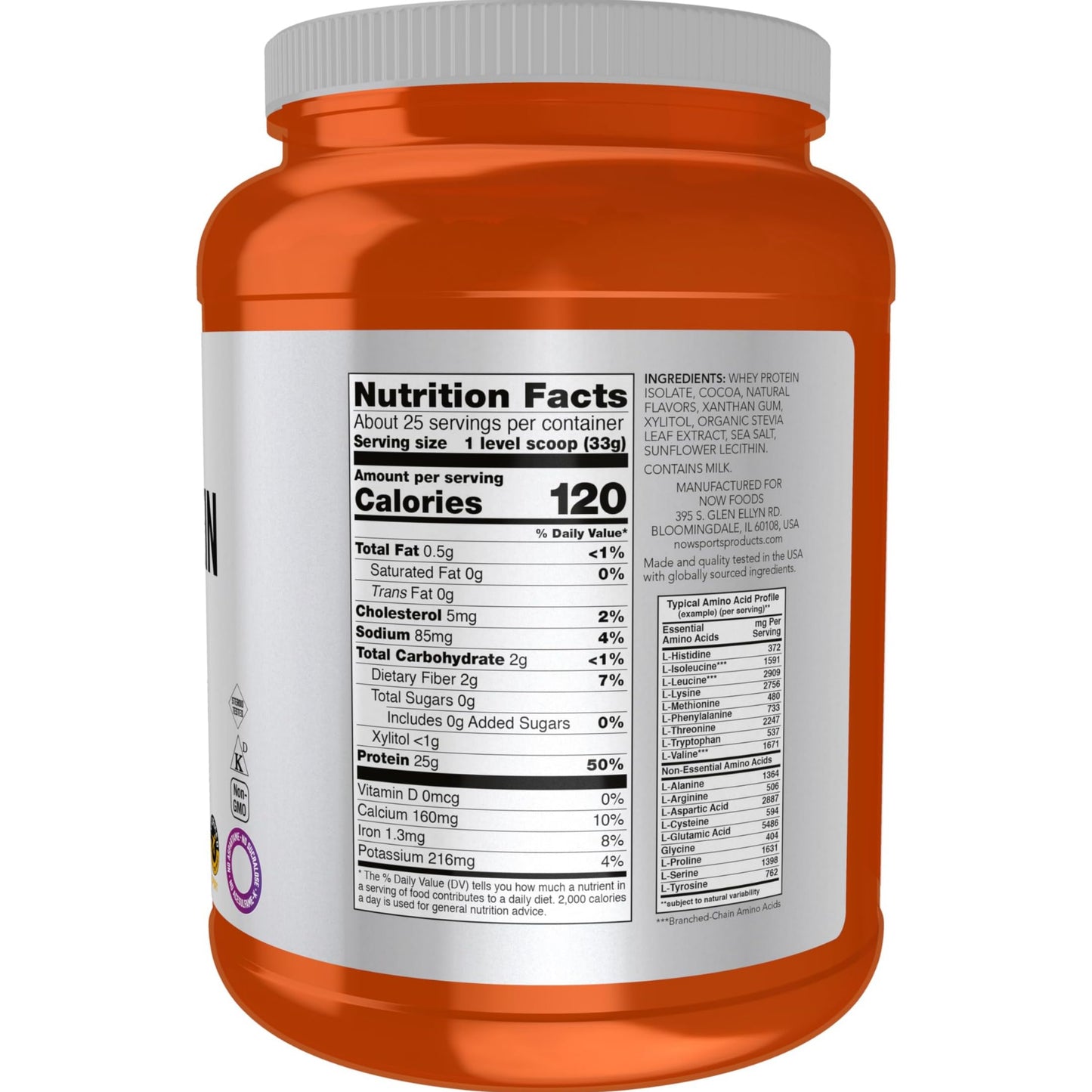 【多種口味】NOW Sports Whey Protein Isolate 乳清分離蛋白粉