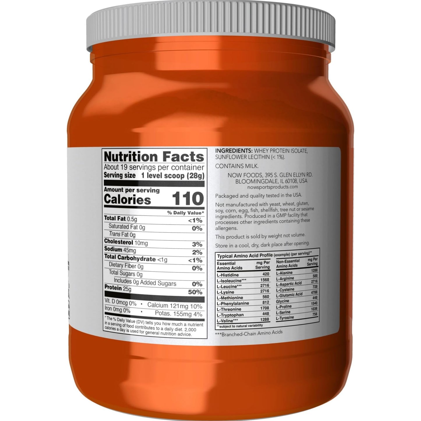 【多種口味】NOW Sports Whey Protein Isolate 乳清分離蛋白粉