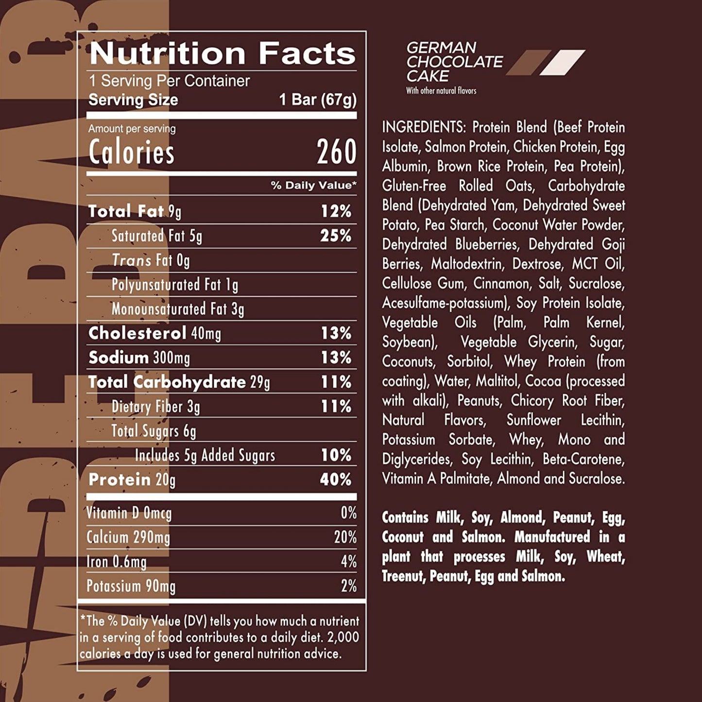 REDCON1 MRE Meal Replacement Protein Bar 蛋白代餐棒