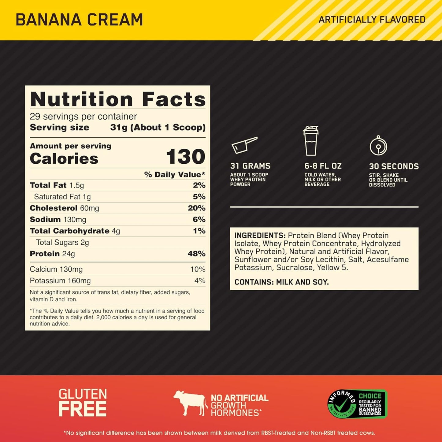 【多種口味】Optimum Nutrition Gold Standard 100% Whey Protein Powder 乳清蛋白粉