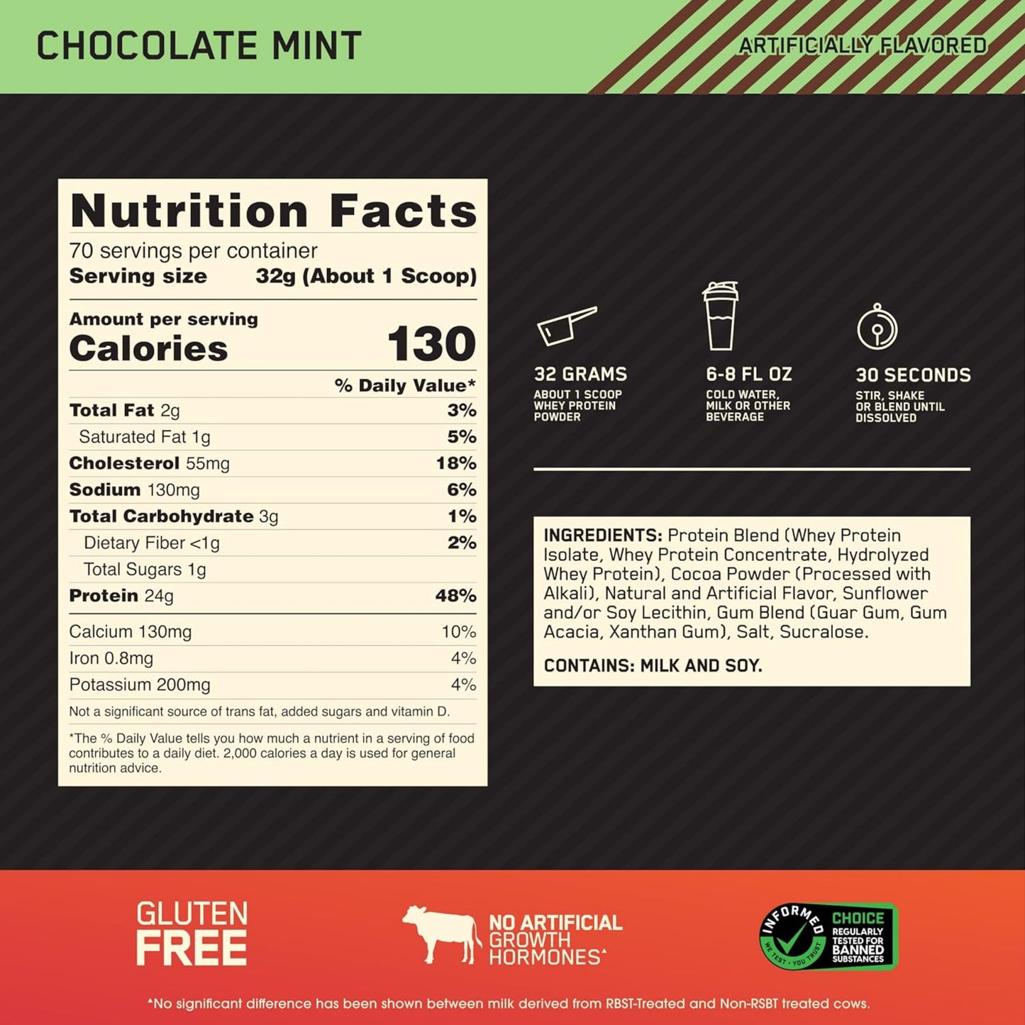 【多種口味】Optimum Nutrition Gold Standard 100% Whey Protein Powder 乳清蛋白粉