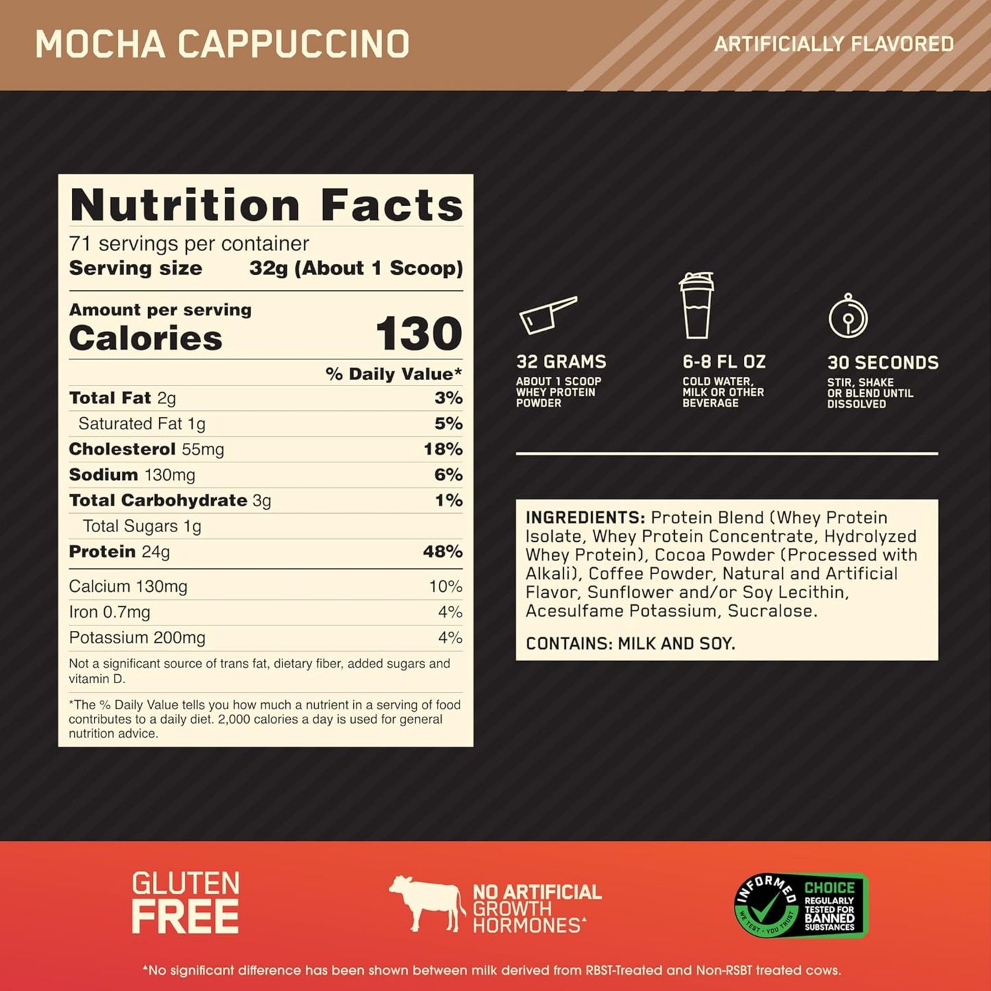 【多種口味】Optimum Nutrition Gold Standard 100% Whey Protein Powder 乳清蛋白粉