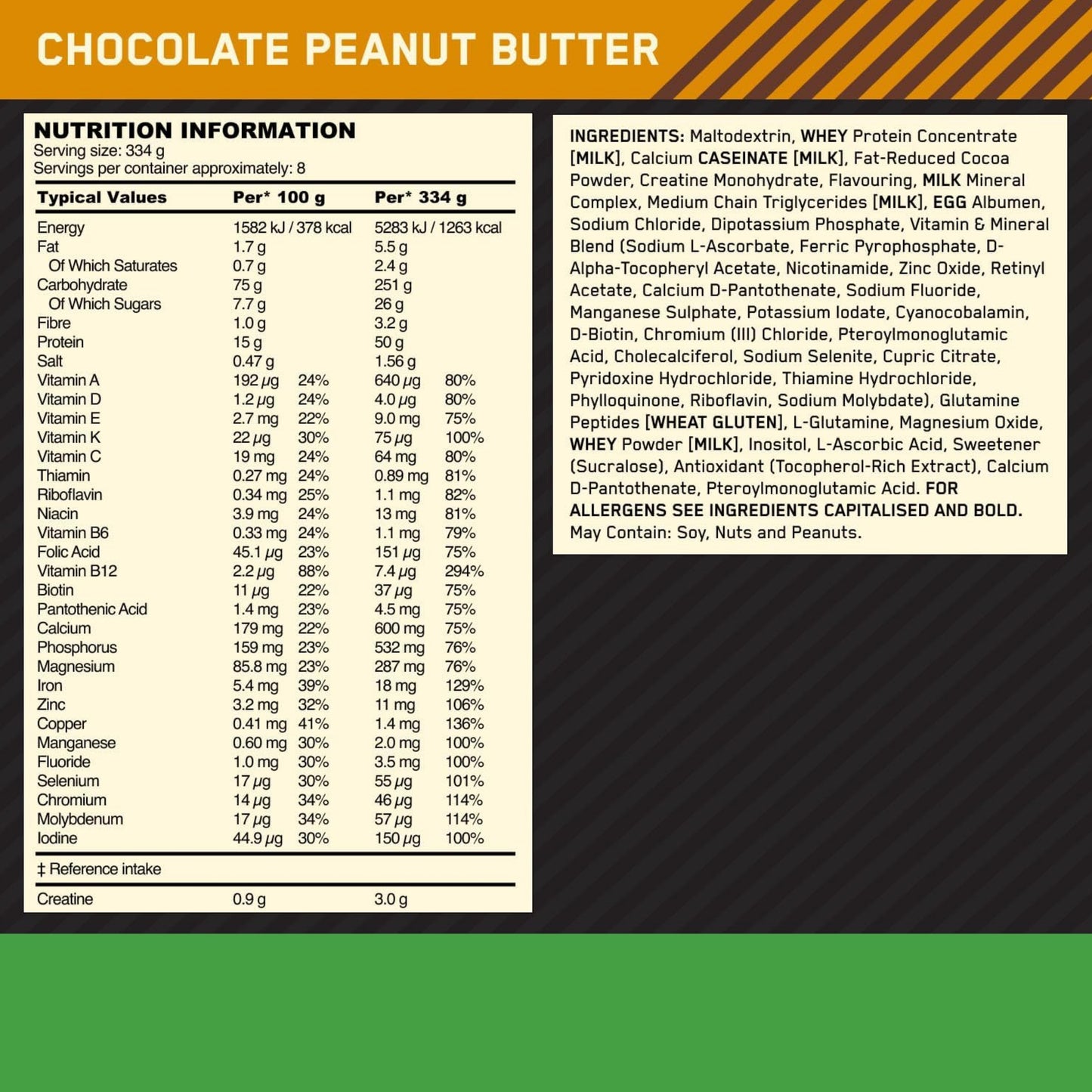 【多種口味】Optimum Nutrition Serious Mass Gainer 增重粉