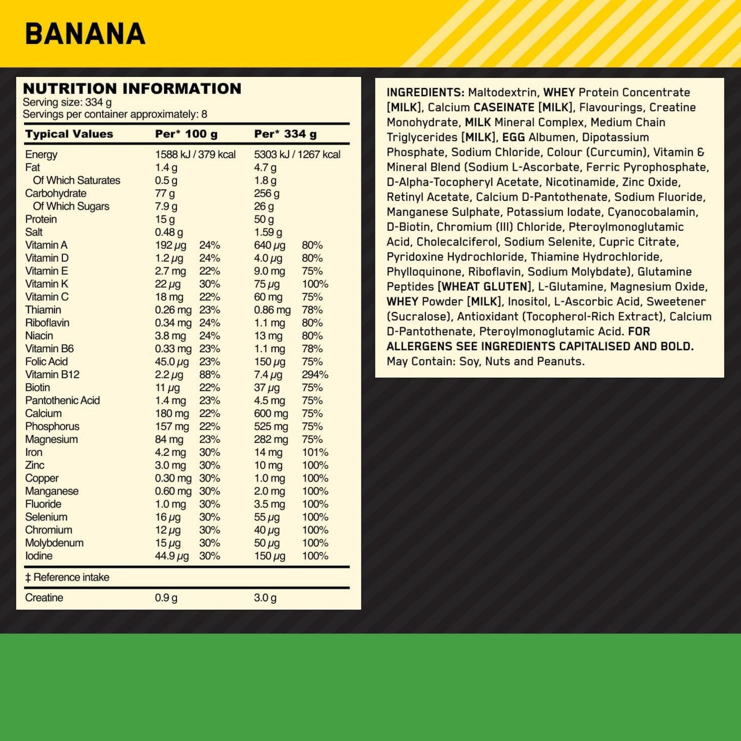 【多種口味】Optimum Nutrition Serious Mass Gainer 增重粉