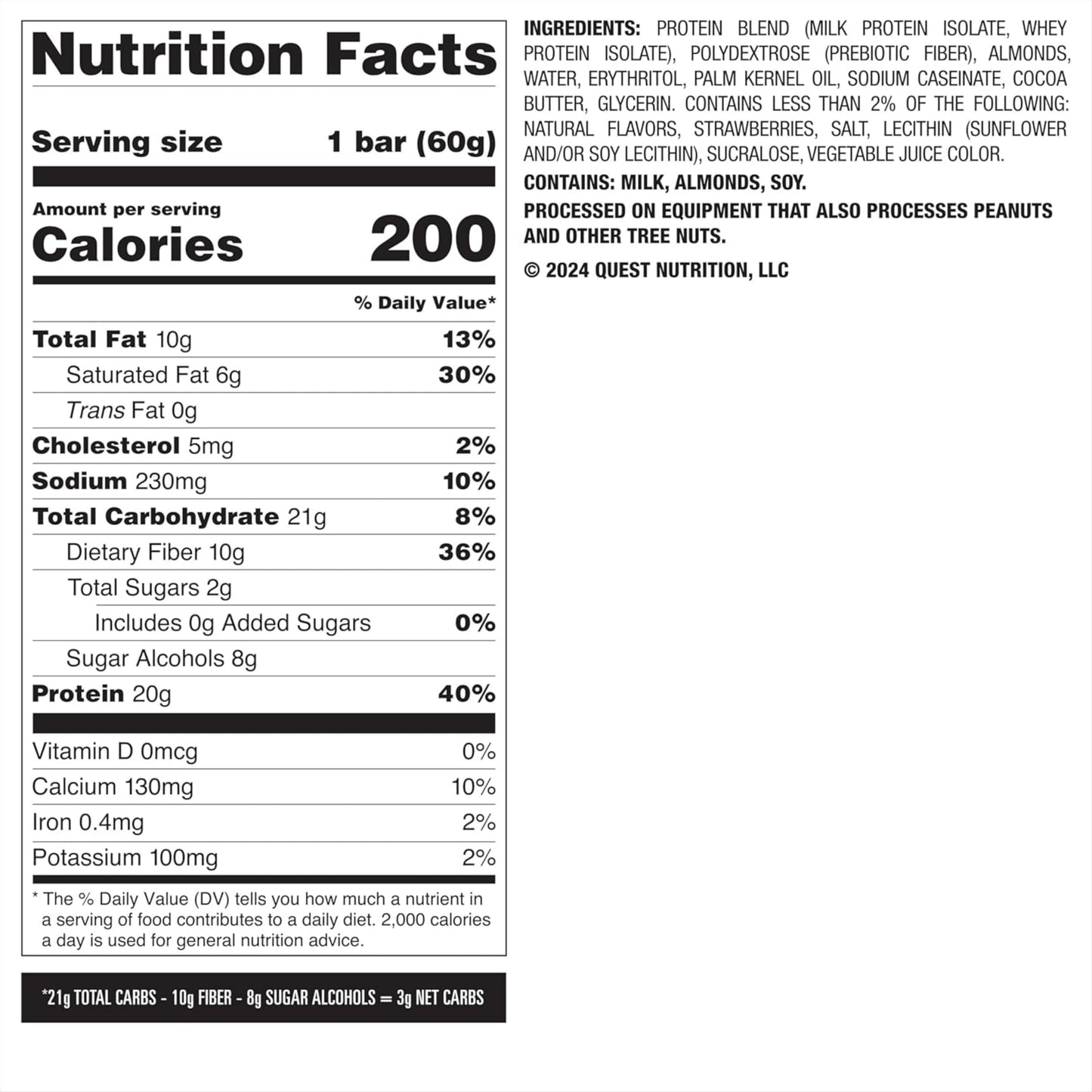 【多種口味】Quest Nutrition Protein Bar 蛋白棒