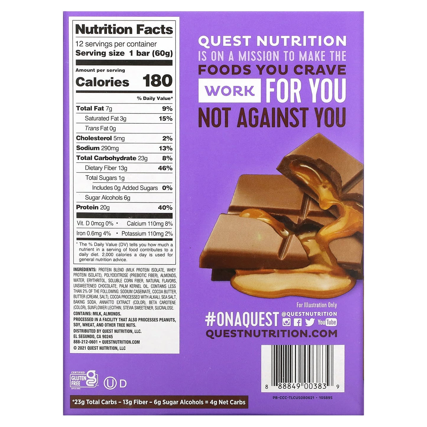 【多種口味】Quest Nutrition Protein Bar 蛋白棒