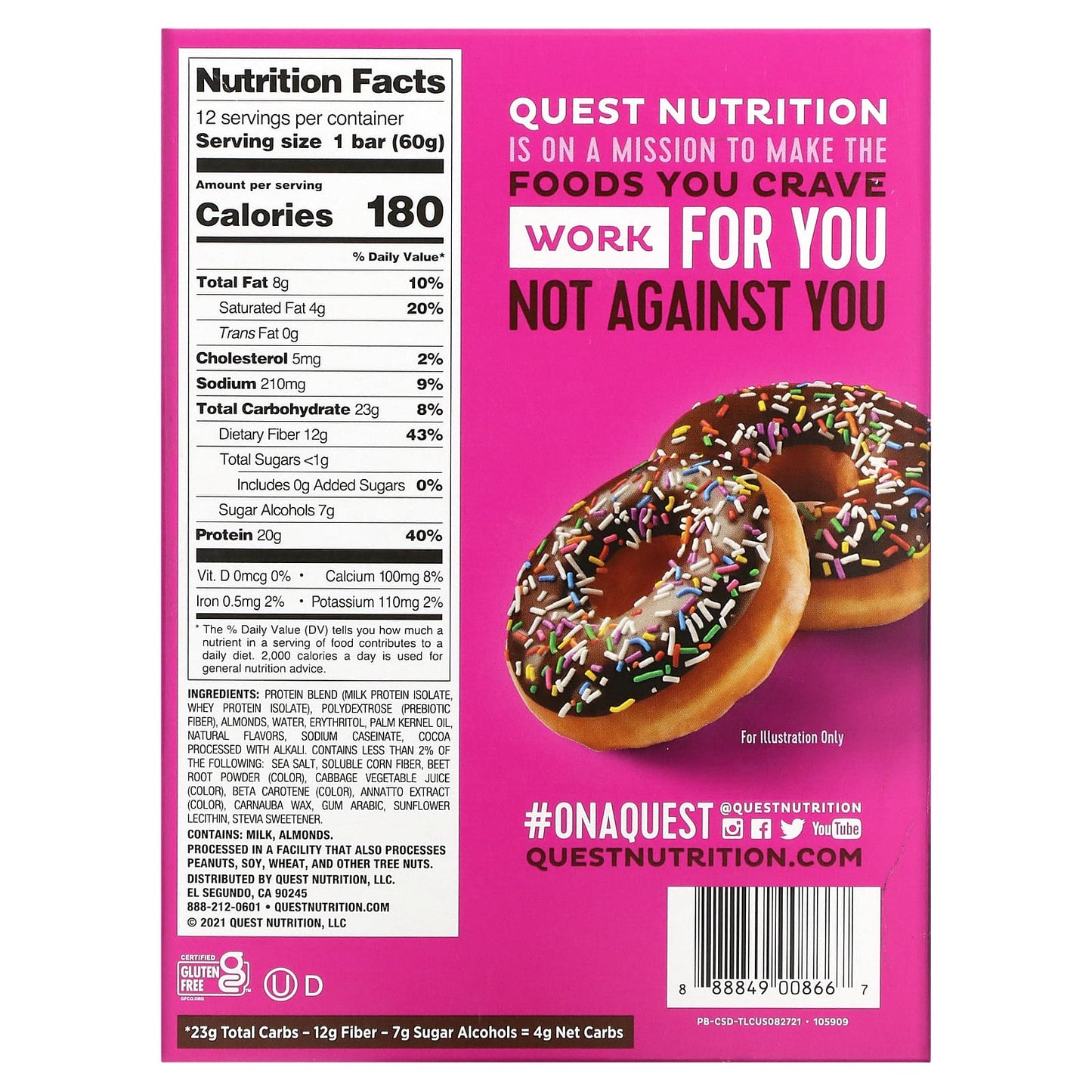 【多種口味】Quest Nutrition Protein Bar 蛋白棒