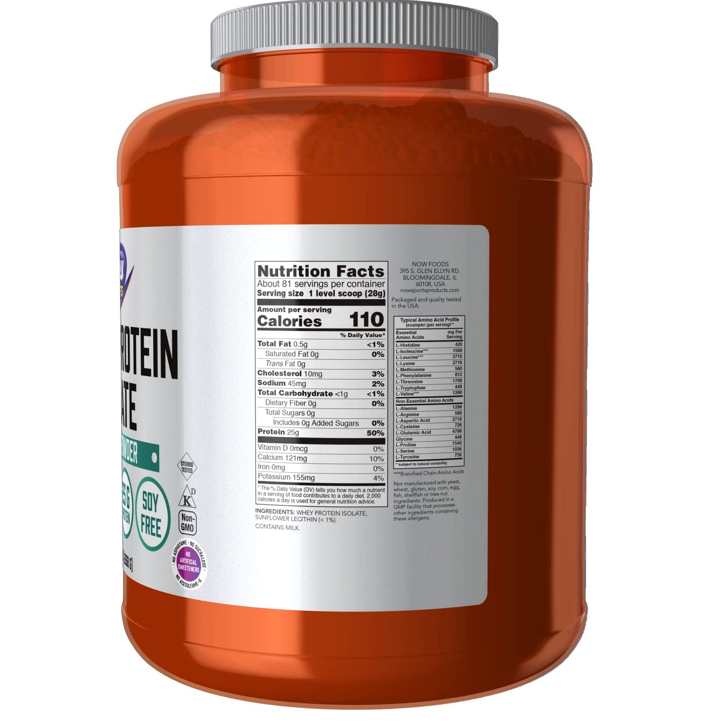 【多種口味】NOW Sports Whey Protein Isolate 乳清分離蛋白粉