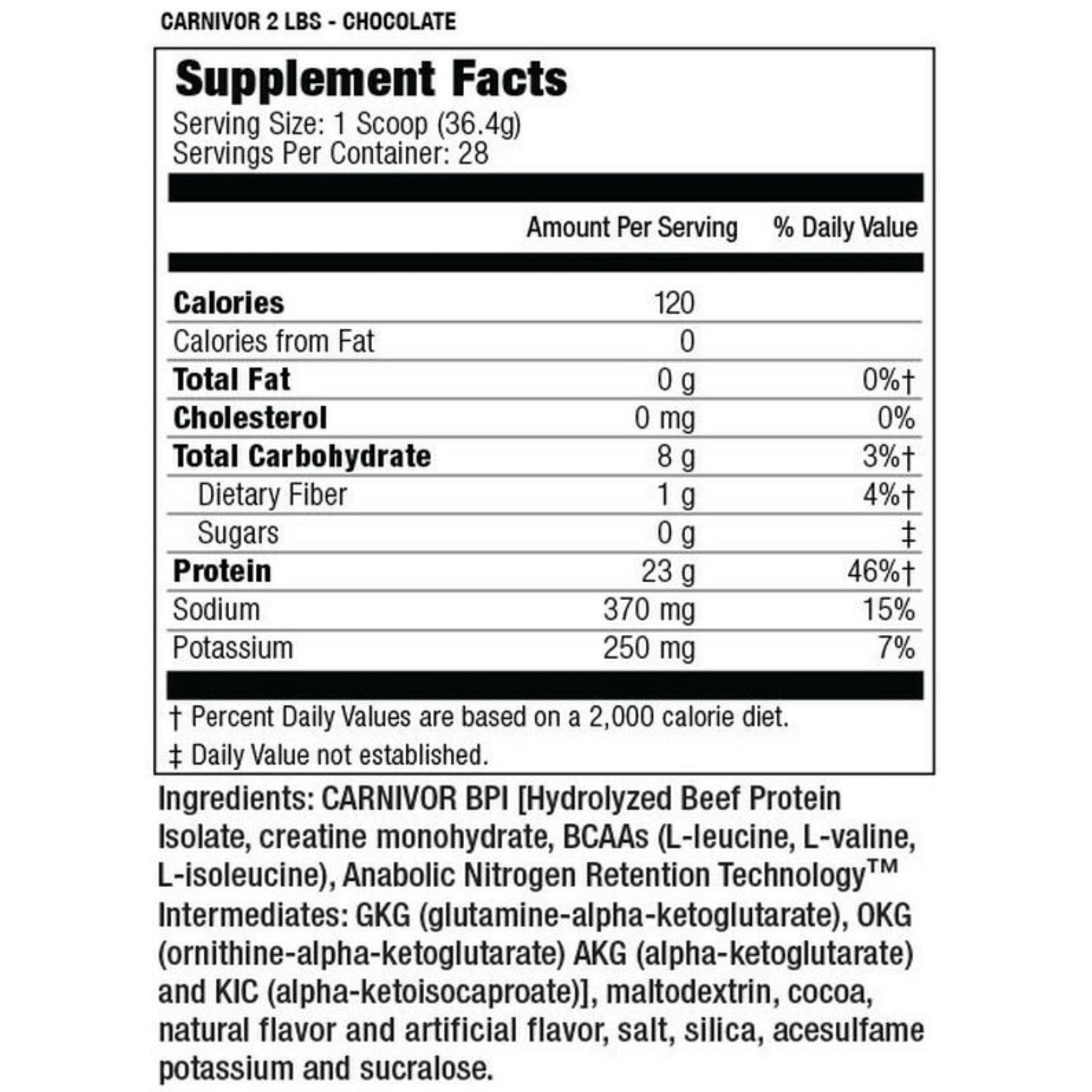 MuscleMeds Carnivor Beef Protein Isolate Powder