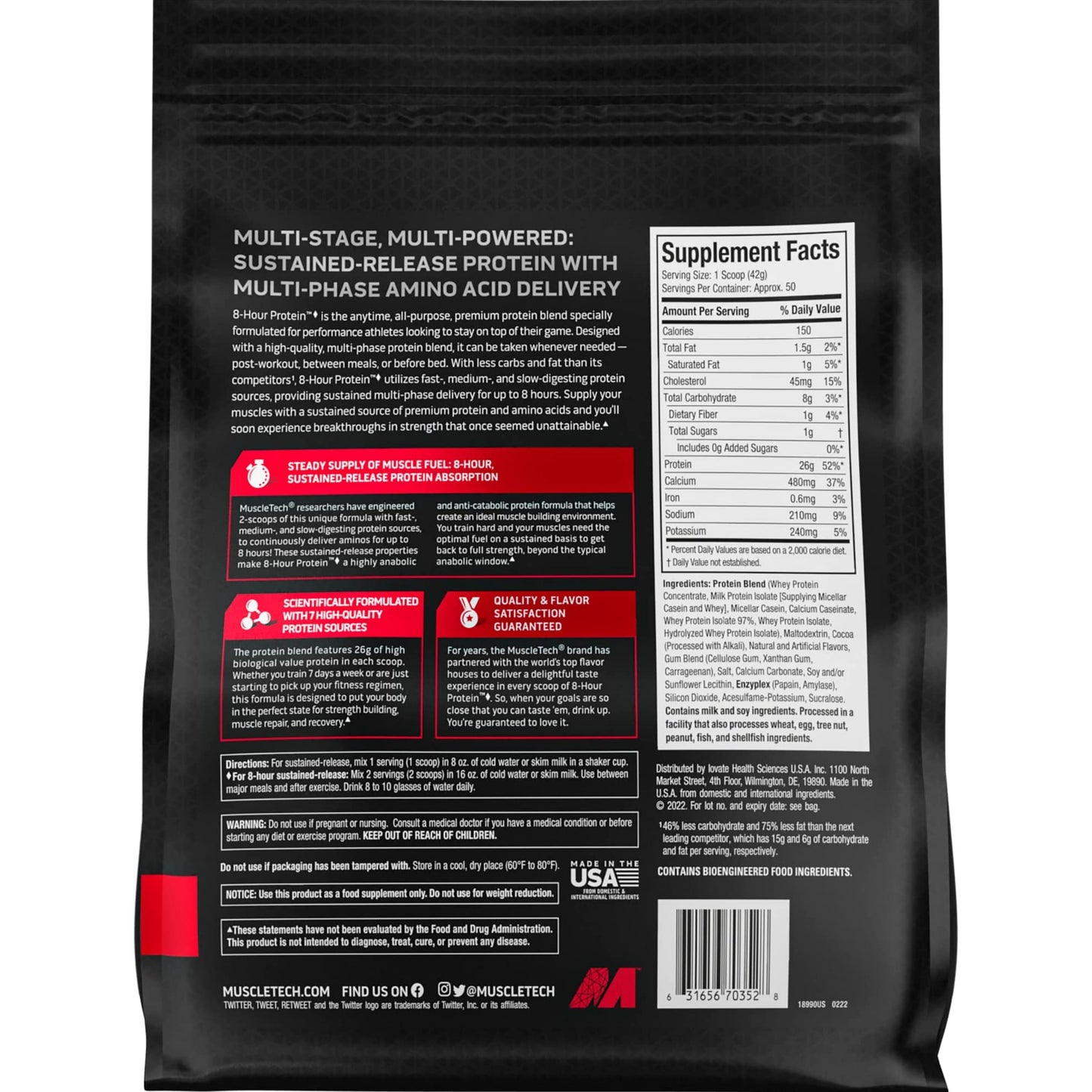 MuscleTech Phase8 Whey Protein 緩釋蛋白粉