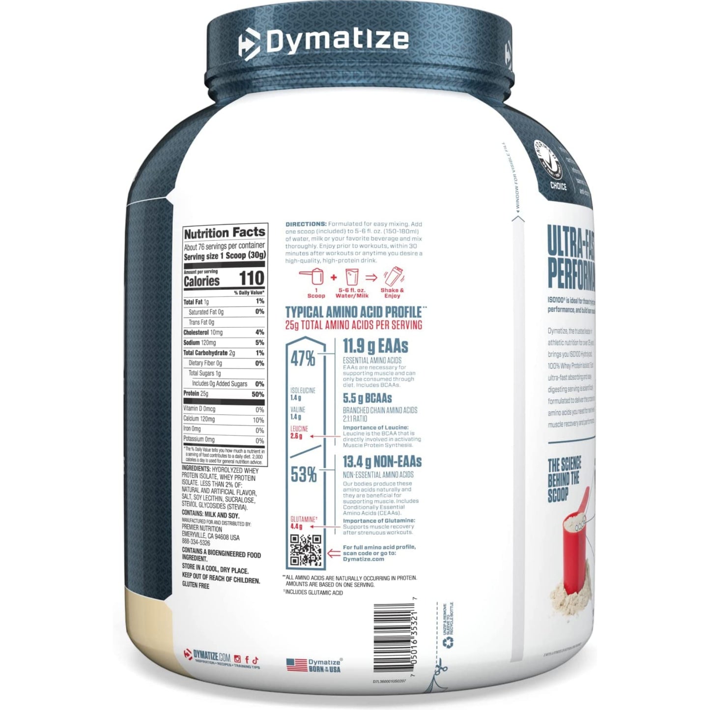 【多種口味】Dymatize ISO100 Hydrolyzed Protein Powder 水解分離乳清蛋白粉