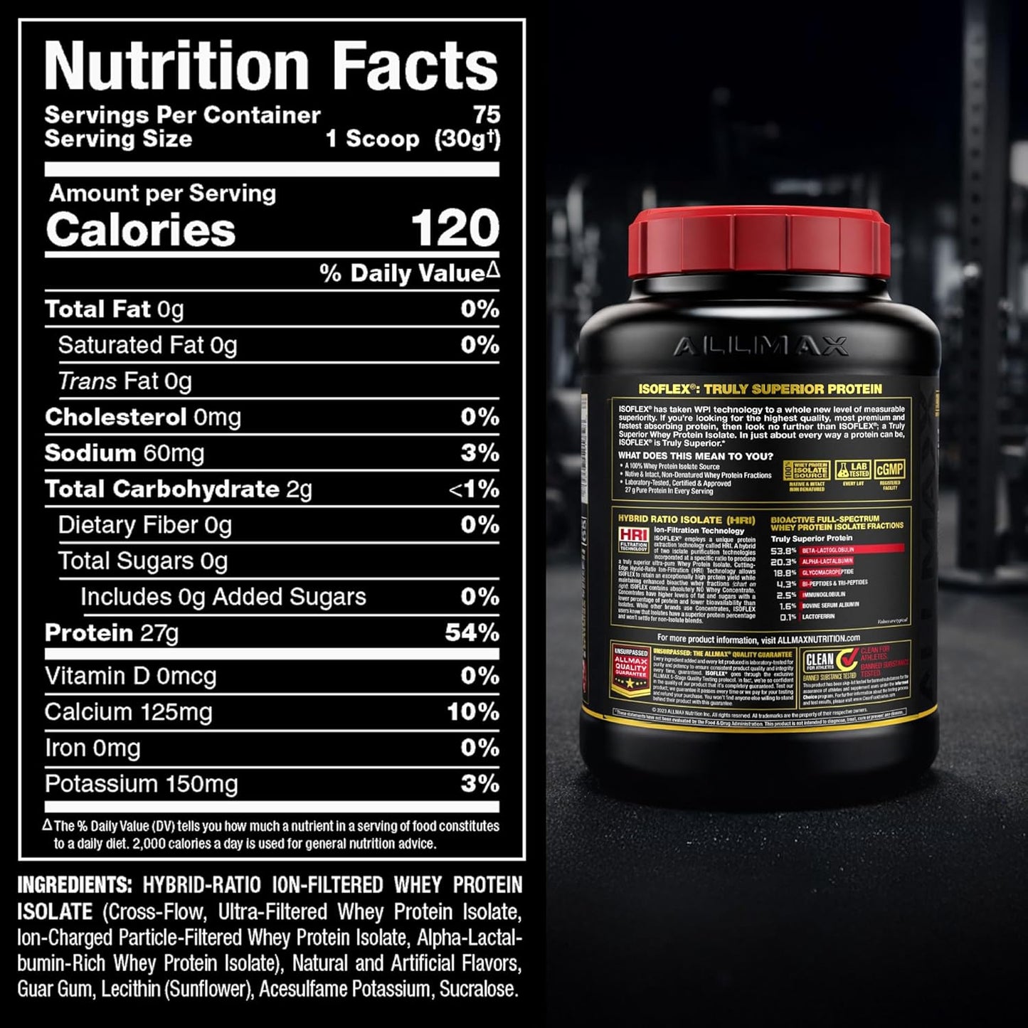 [Multiple Flavours] ALLMAX Nutrition ISOFLEX Whey Protein Isolate
