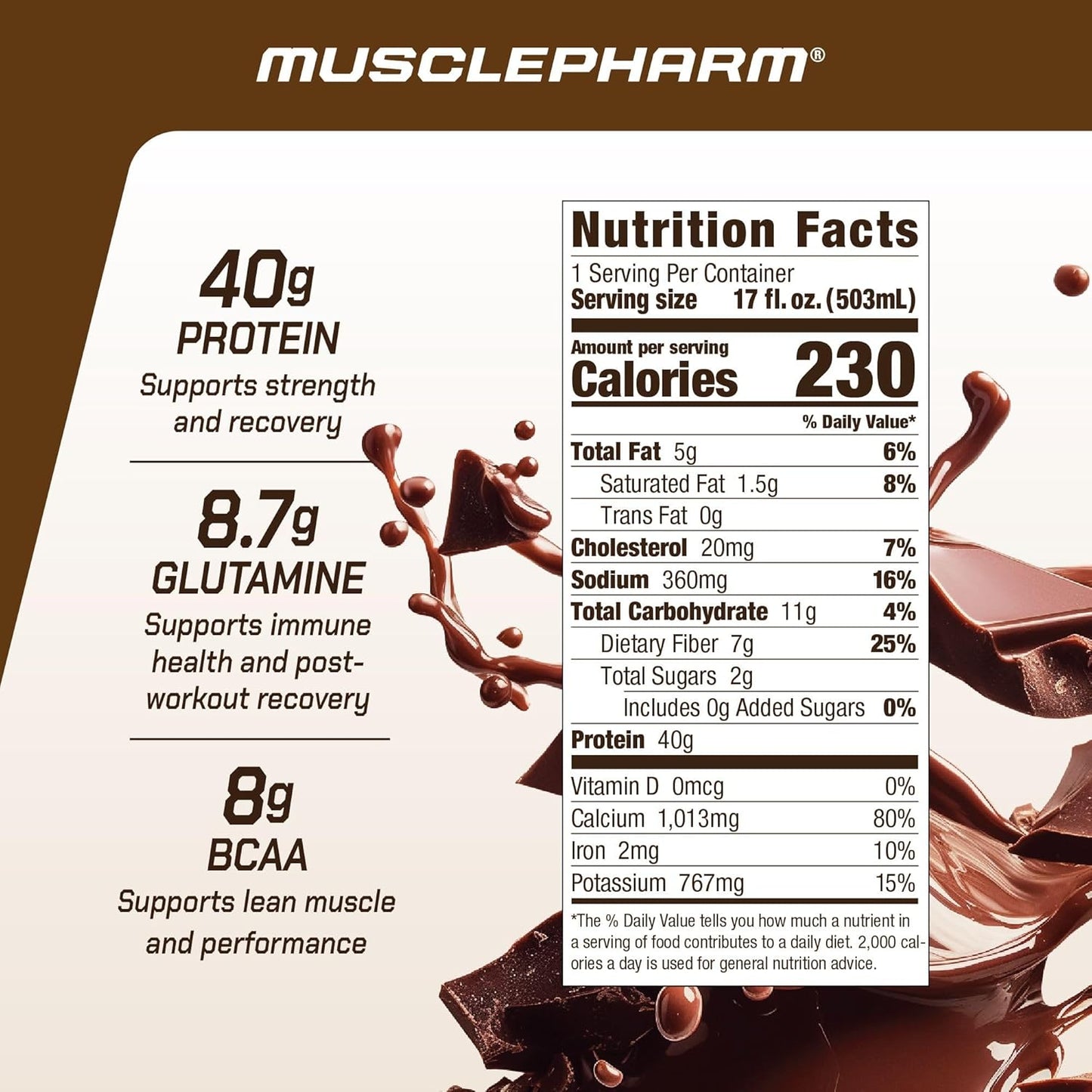 MusclePharm Combat Ready High Protein Shake 高蛋白奶昔