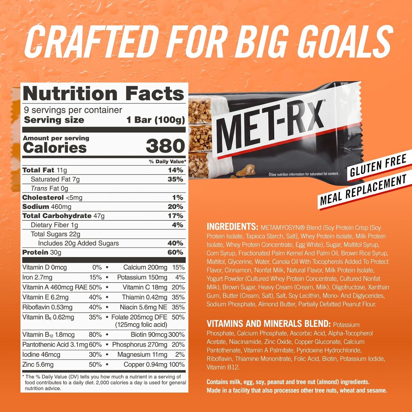 [Multiple Flavours]MET-Rx Protein Plus Meal Replacement Bar