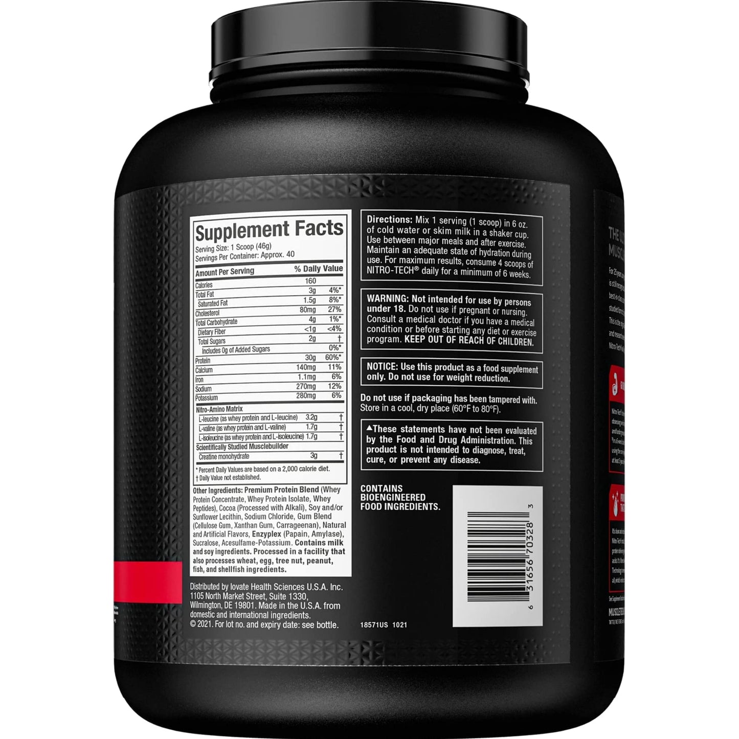 【多種口味】MuscleTech Nitro-Tech Whey Protein Powder 乳清蛋白粉