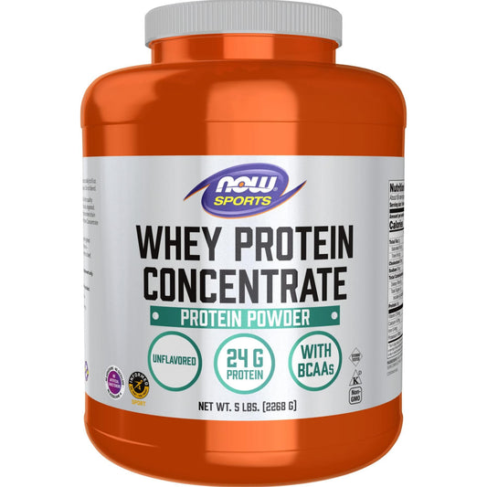 NOW Sports Whey Protein Concentrate 乳清蛋白粉 (5磅裝)