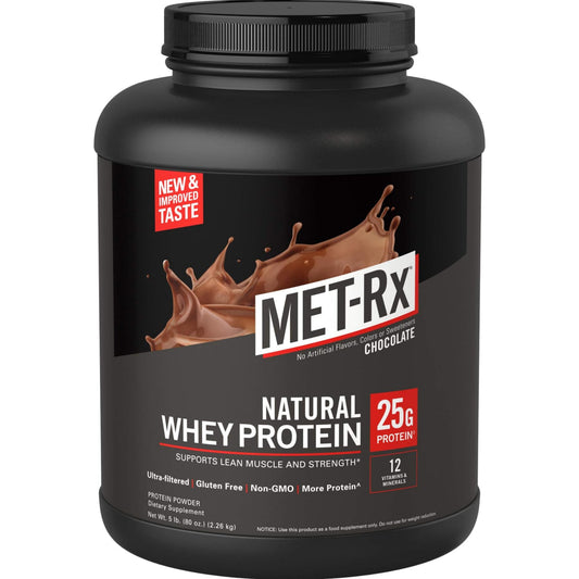 MET-Rx Natural Whey Protein Powder 乳清蛋白粉(5磅裝)