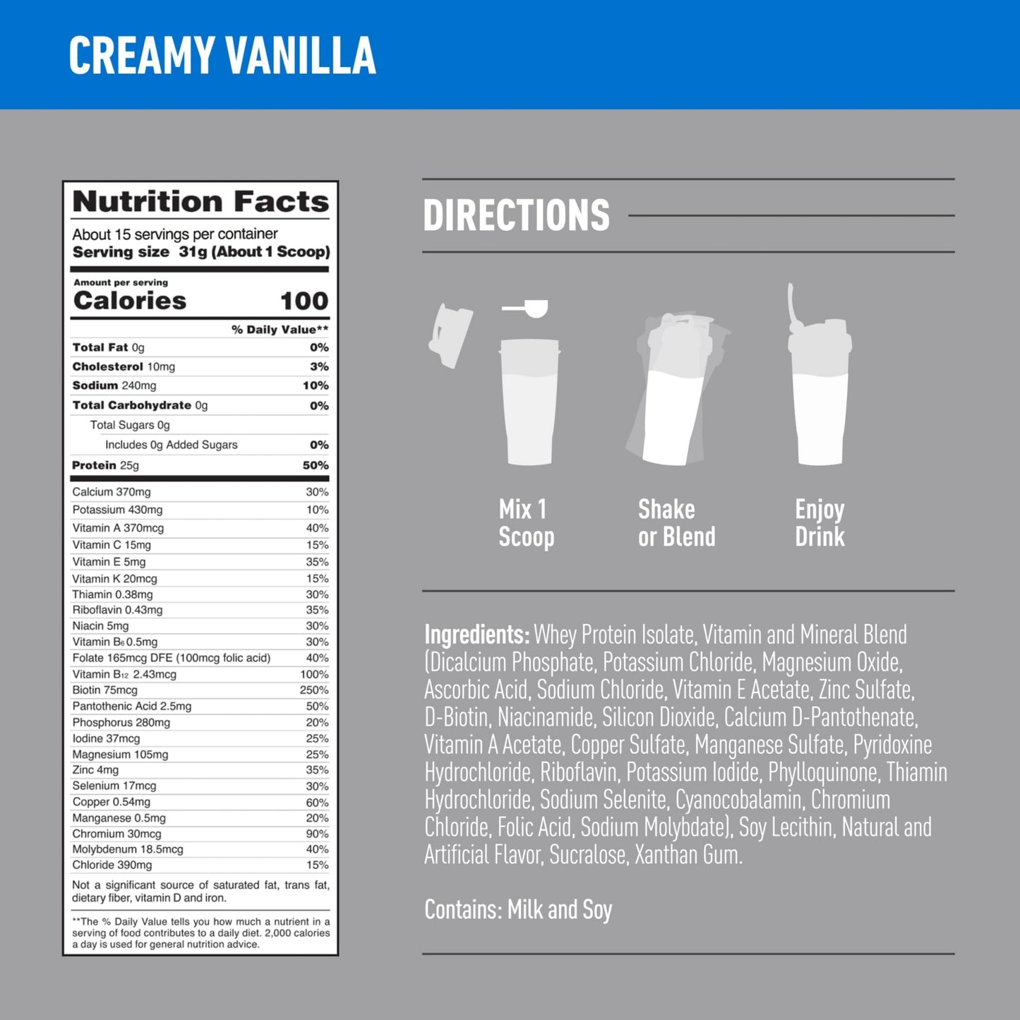 Isopure Low Carb Whey Isolate Protein Powder