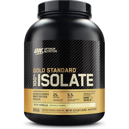 [Multiple Flavours] Optimum Nutrition Gold Standard 100% Isolate Protein Powder