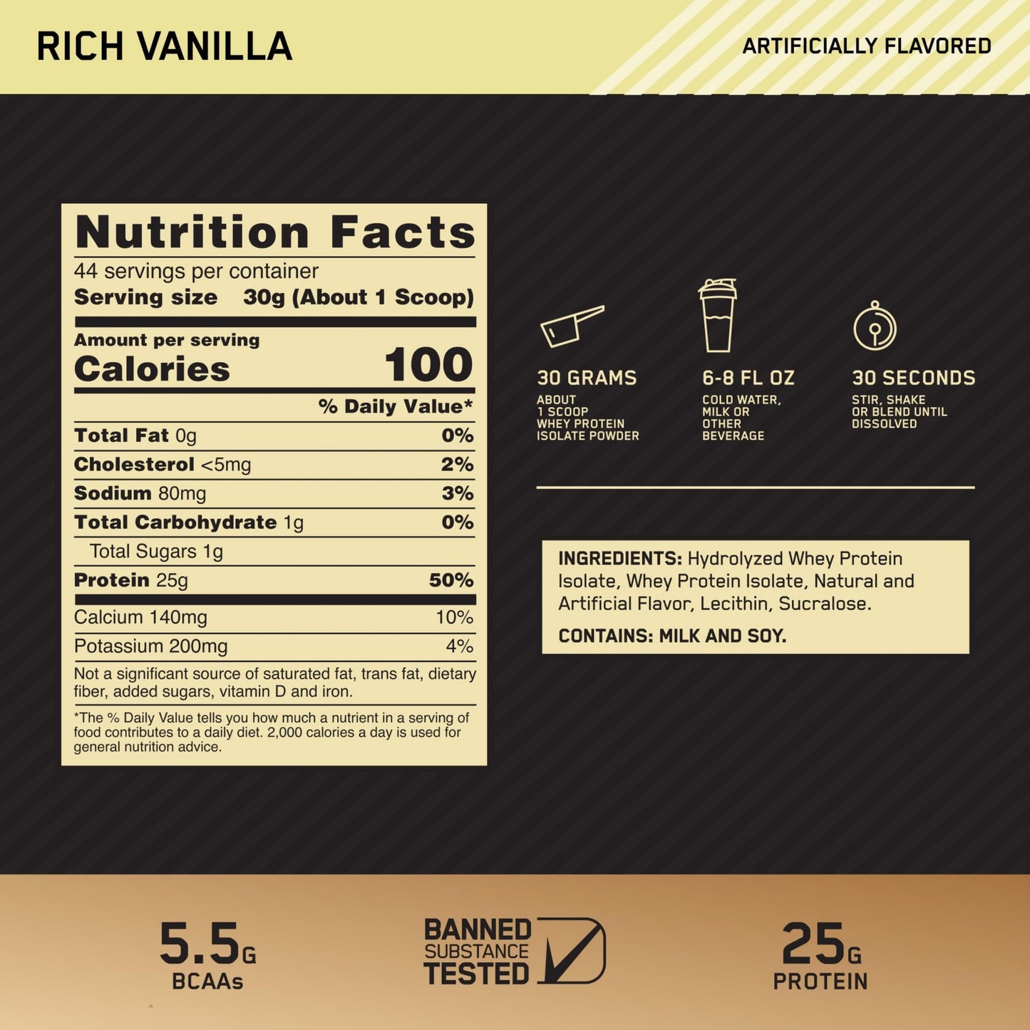[Multiple Flavours] Optimum Nutrition Gold Standard 100% Isolate Protein Powder