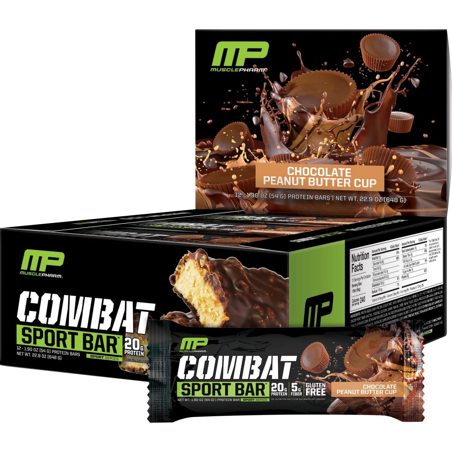 [Multiple Flavors] MusclePharm Combat Sport Bar