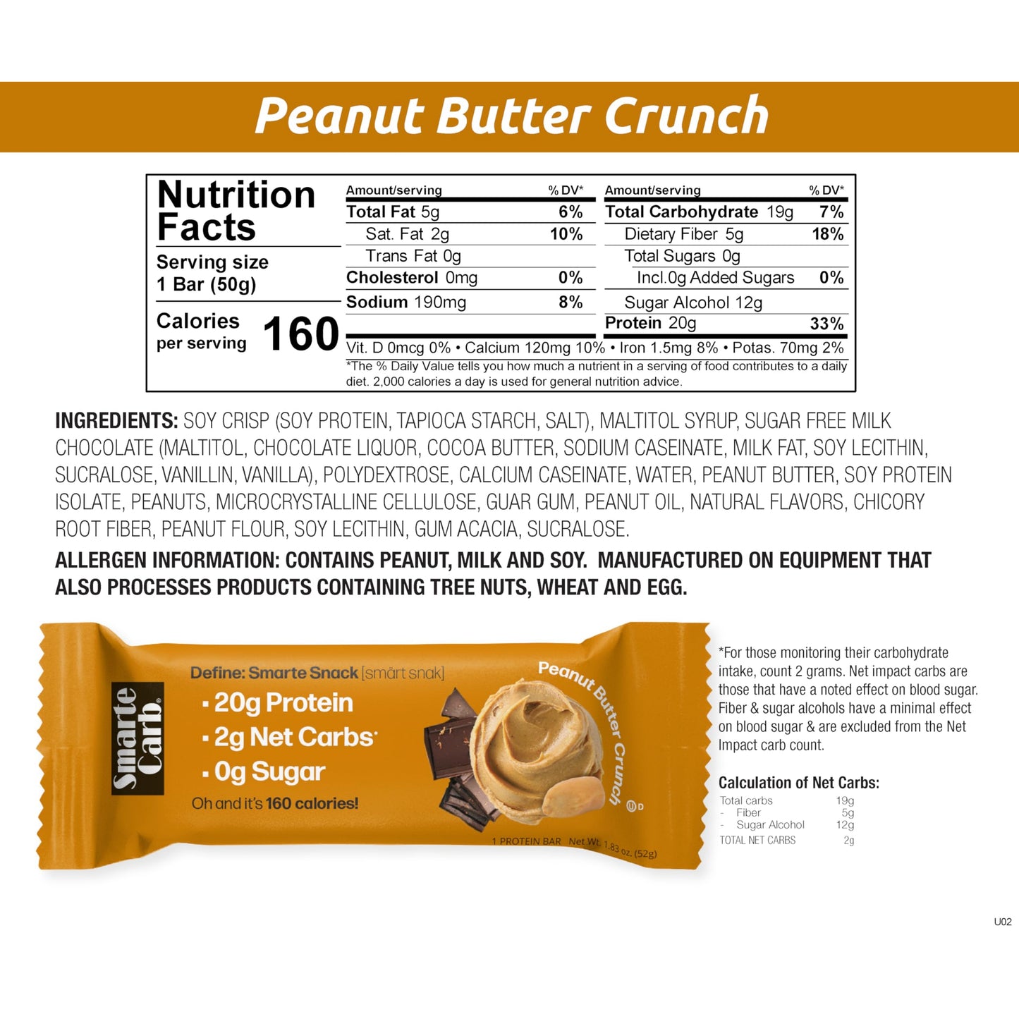【多種口味】NuGo Smarte Carb Protein Bar 蛋白棒