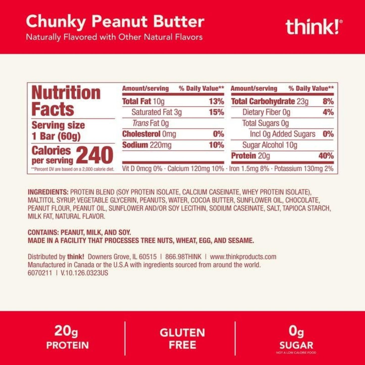 【多種口味】think! Protein Bar 蛋白棒