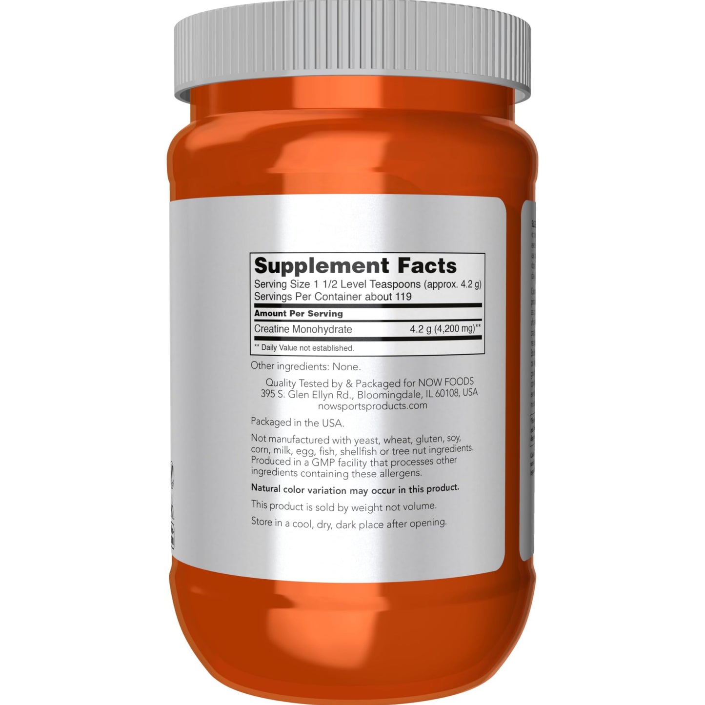 NOW Sports Micronized Creatine Powder 微粉化肌酸粉