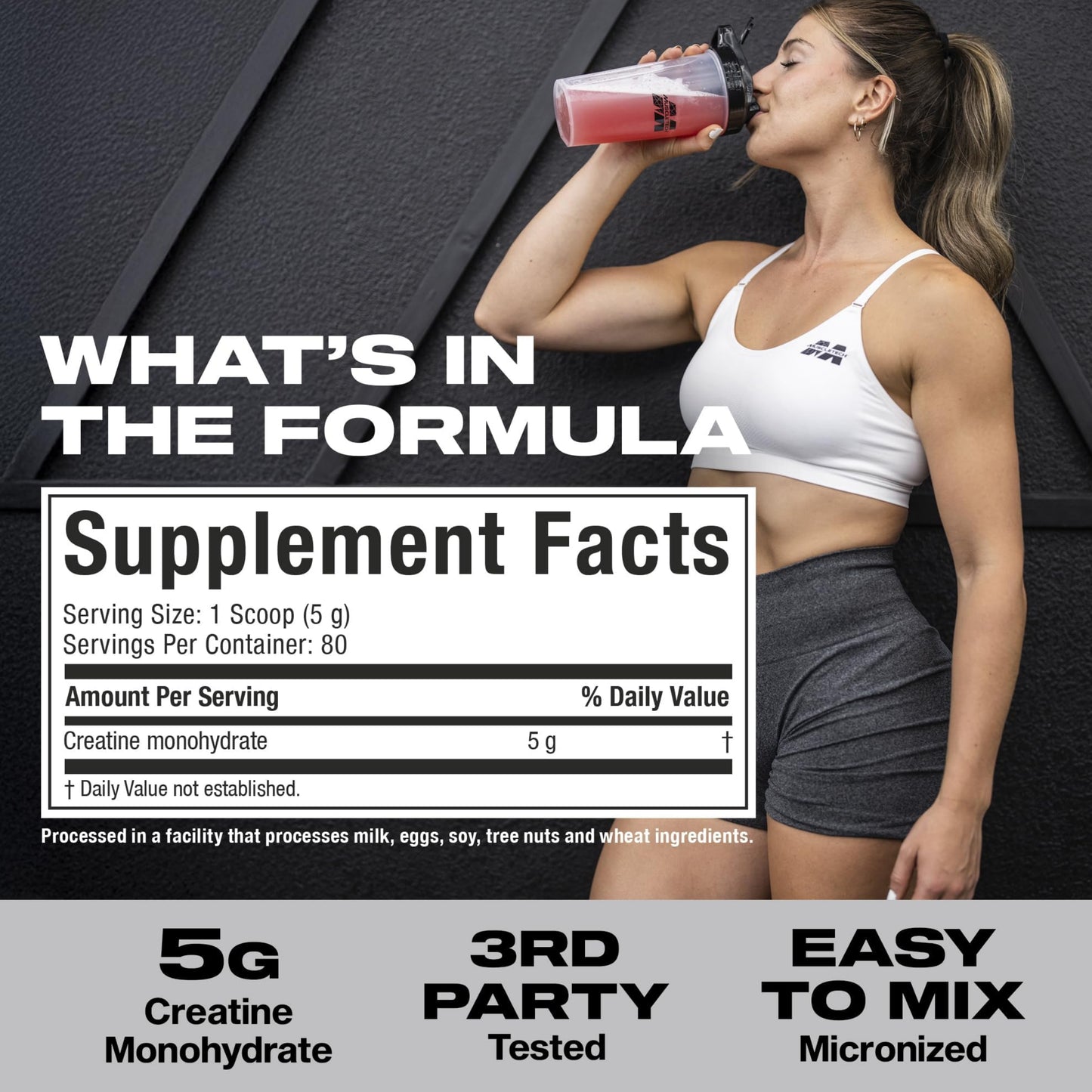 MuscleTech Platinum 100% Creatine Monohydrate Powder 肌酸粉
