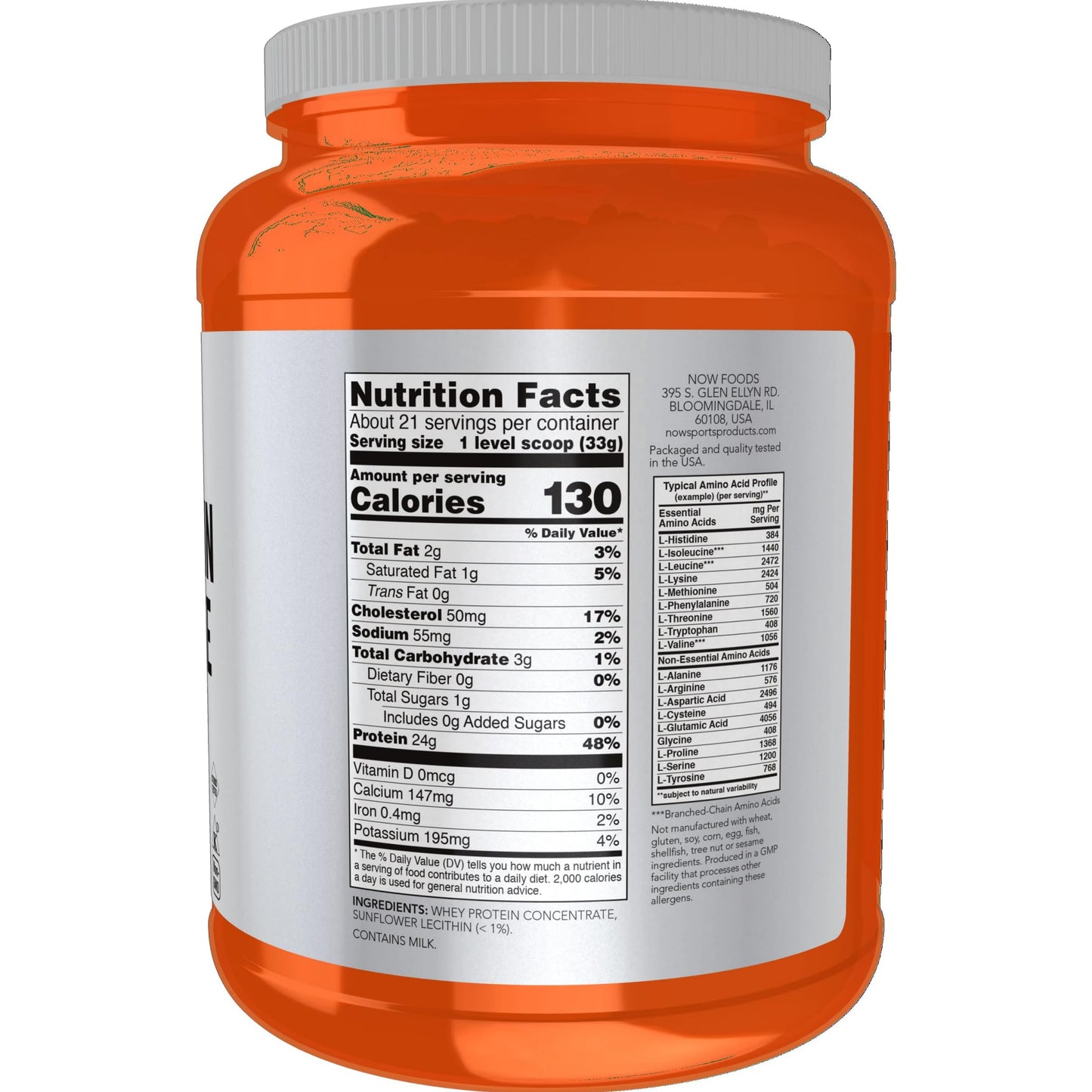NOW Sports Whey Protein Concentrate 乳清蛋白粉