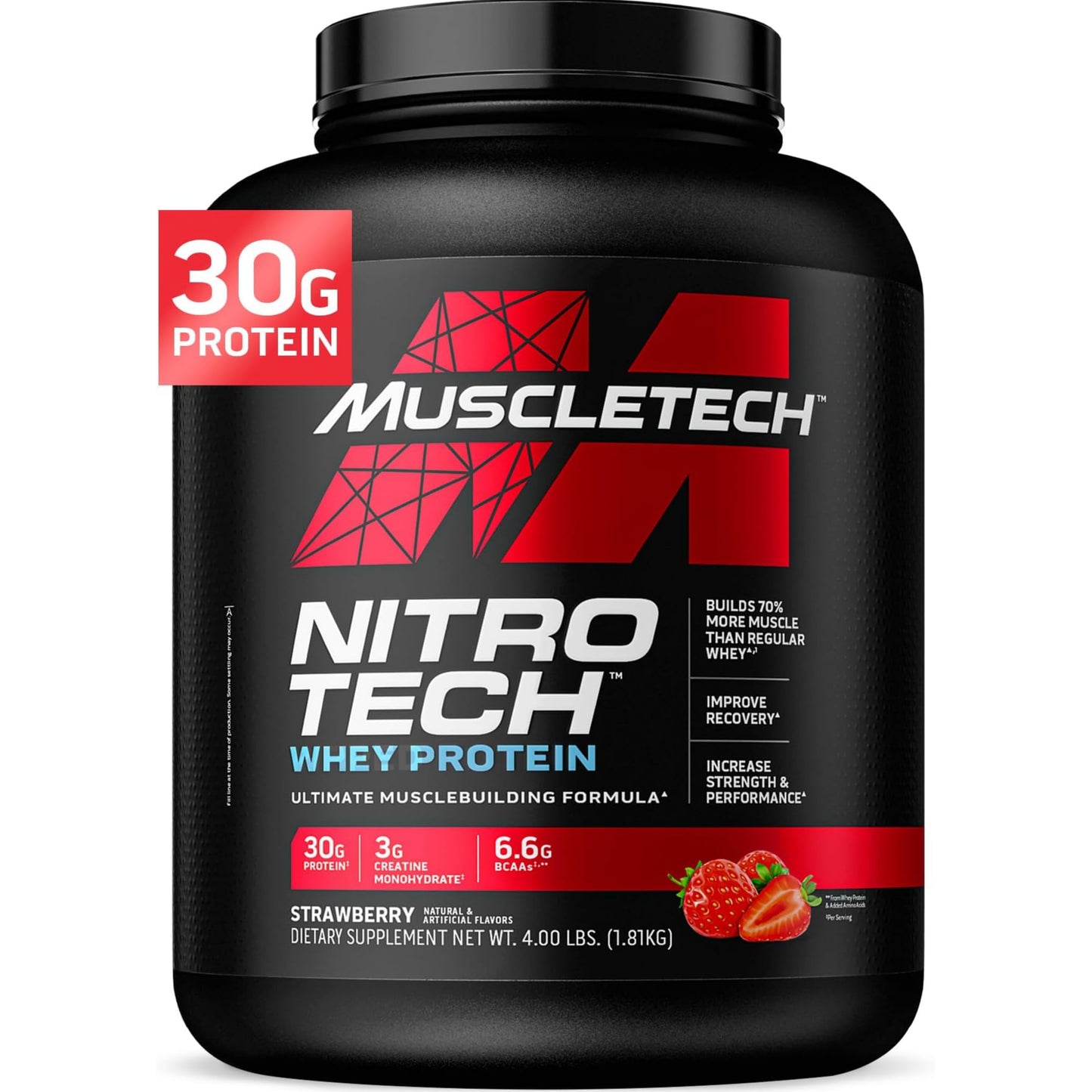 【多種口味】MuscleTech Nitro-Tech Whey Protein Powder 乳清蛋白粉