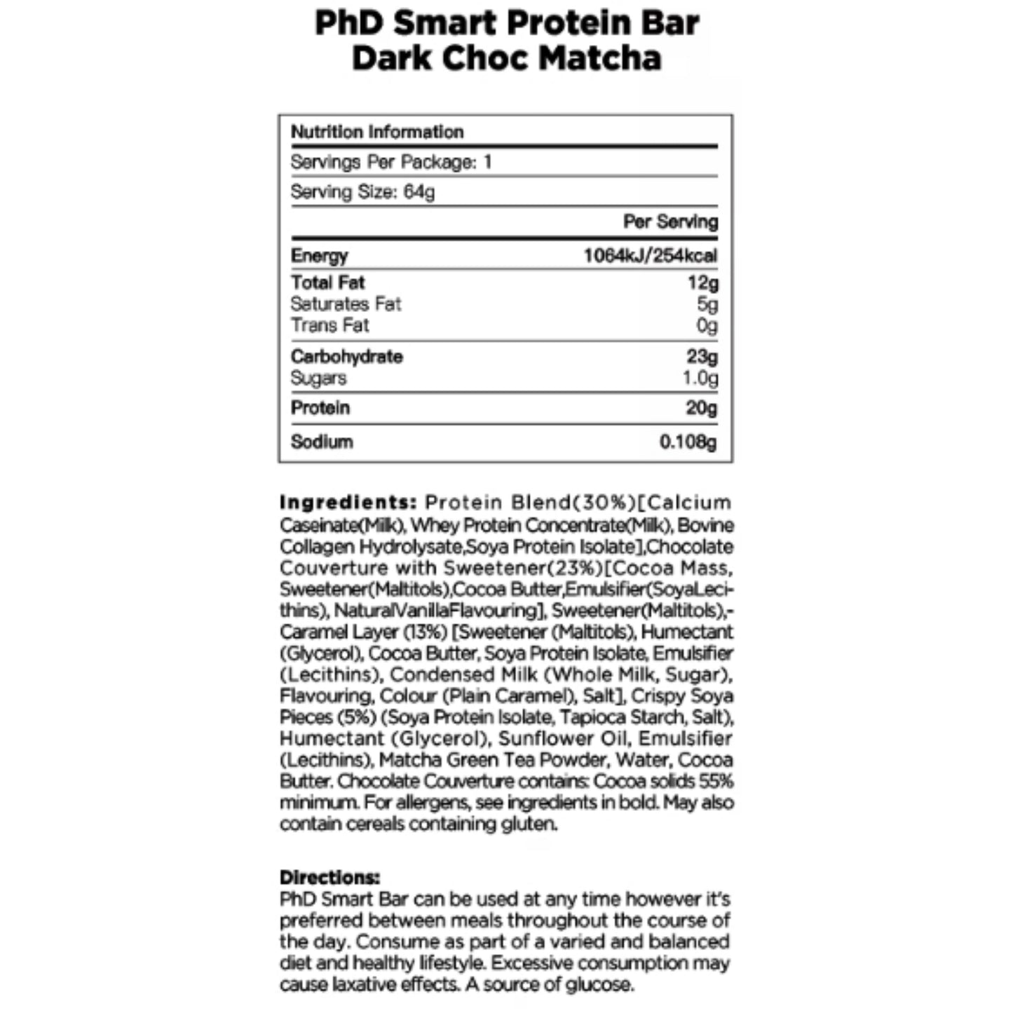 【多種口味】Phd Smart Protein Bar 蛋白棒