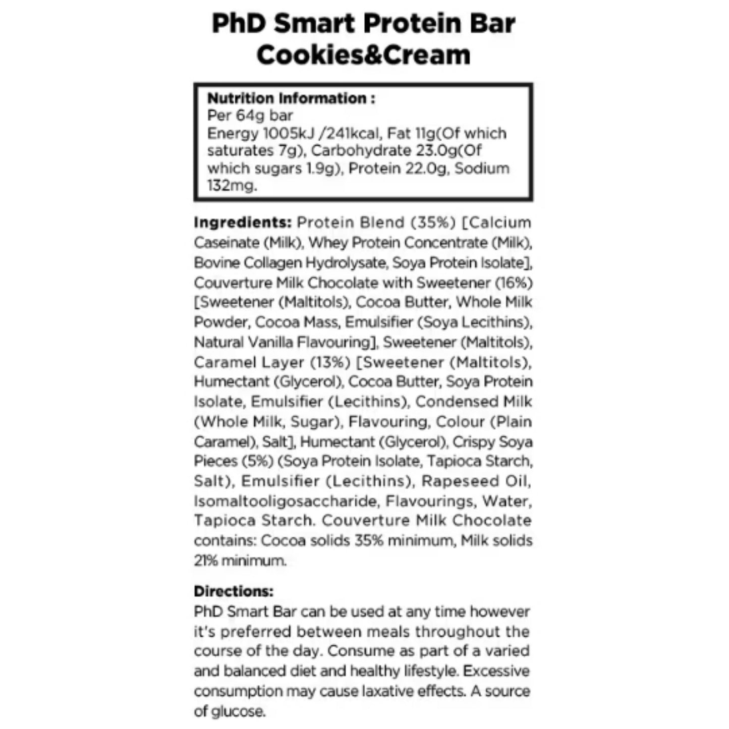 【多種口味】Phd Smart Protein Bar 蛋白棒