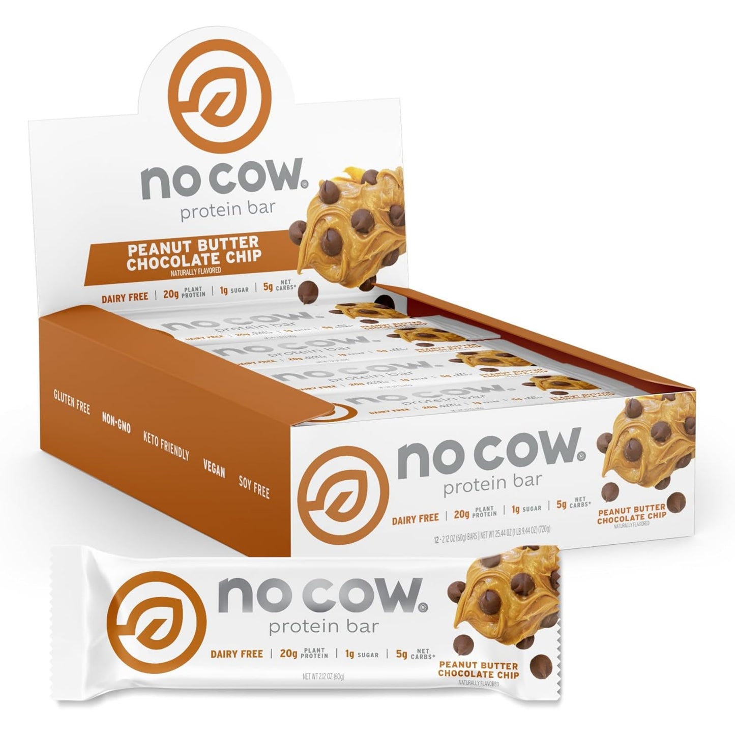 [Multiple Flavours] No Cow Plant Based Protein Bar