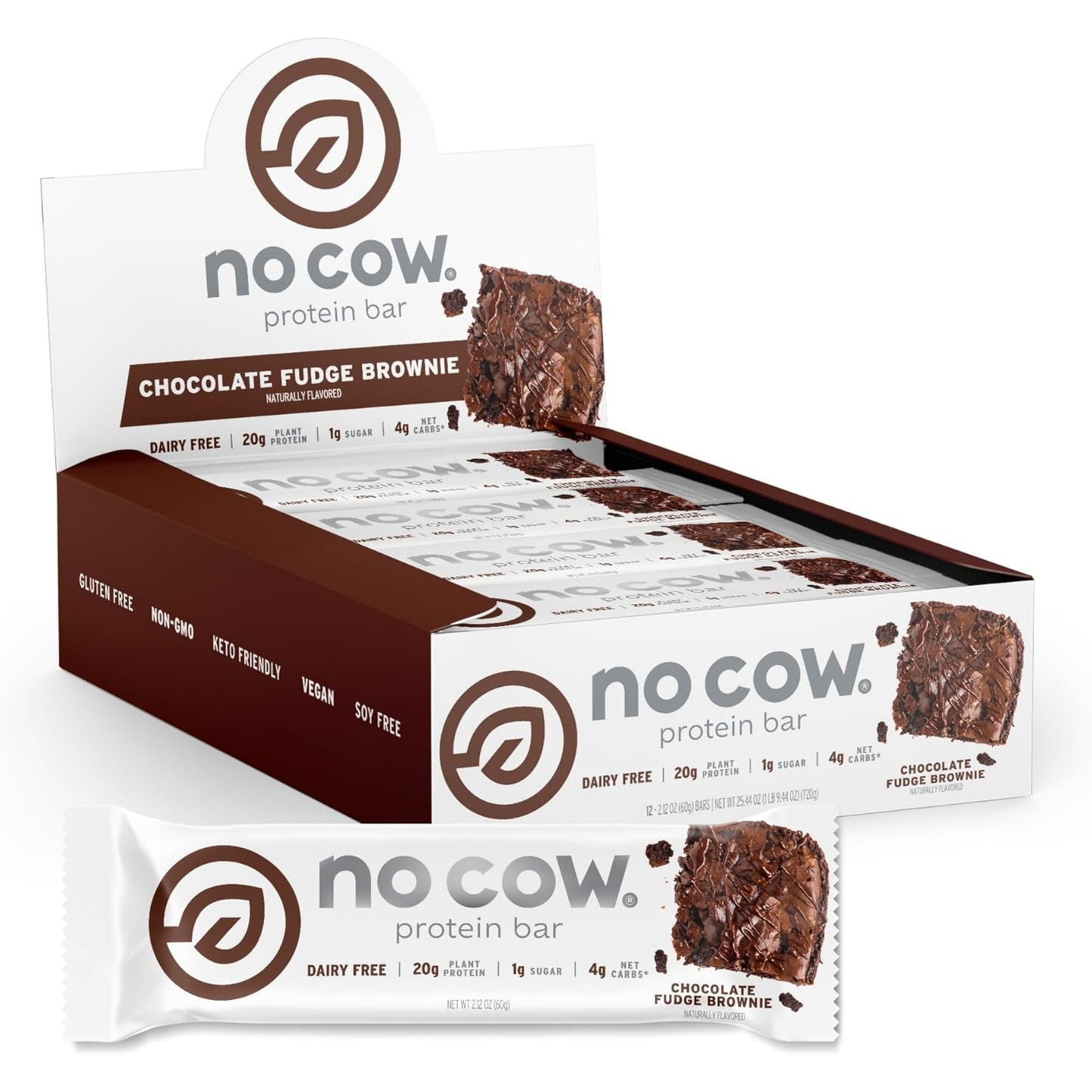 [Multiple Flavours] No Cow Plant Based Protein Bar