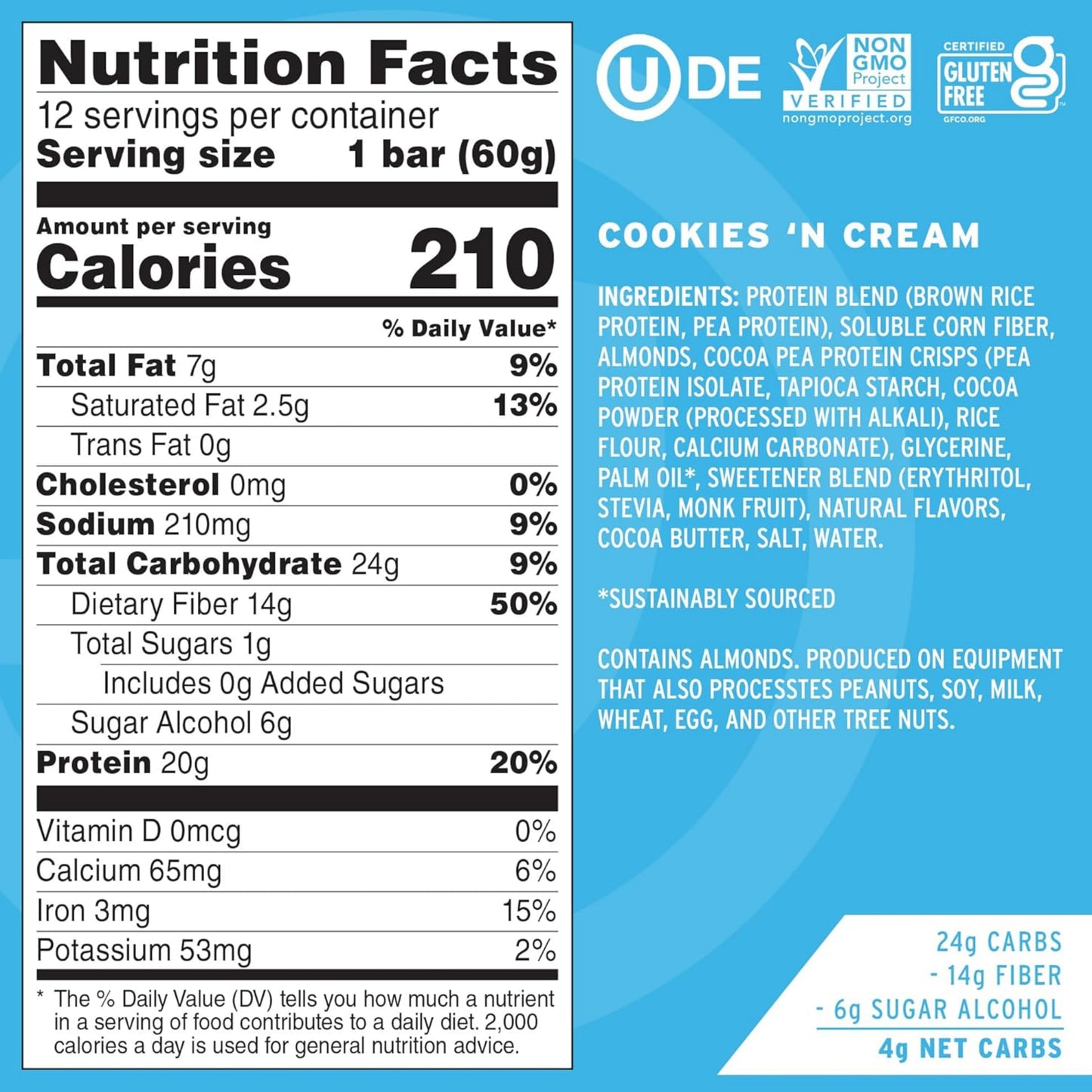 [Multiple Flavours] No Cow Plant Based Protein Bar