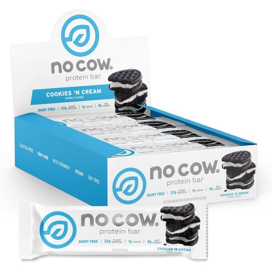 【多種口味】No Cow Plant Based Protein Bar 植物蛋白棒