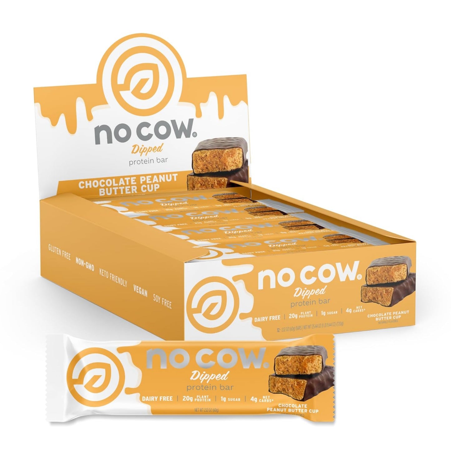 [Multiple Flavours] No Cow Plant Based Protein Bar