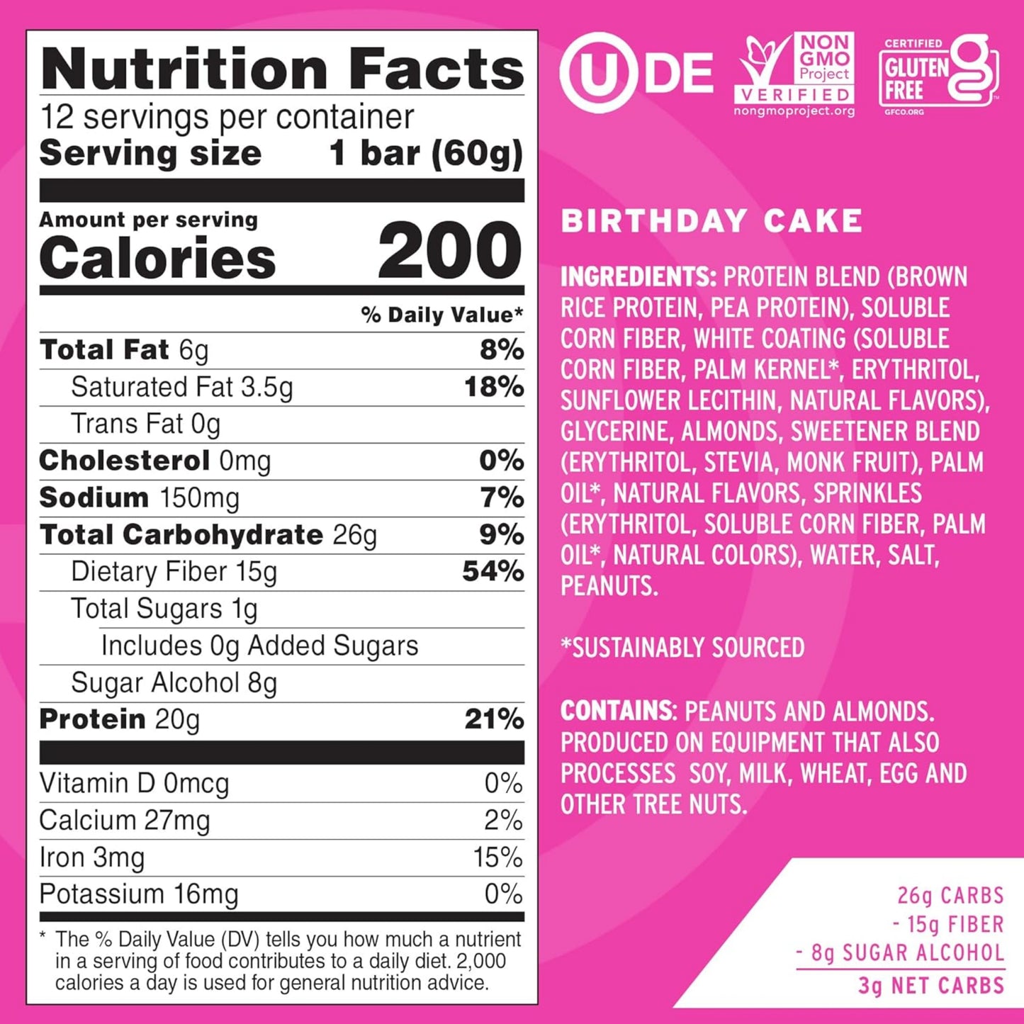 [Multiple Flavours] No Cow Plant Based Protein Bar