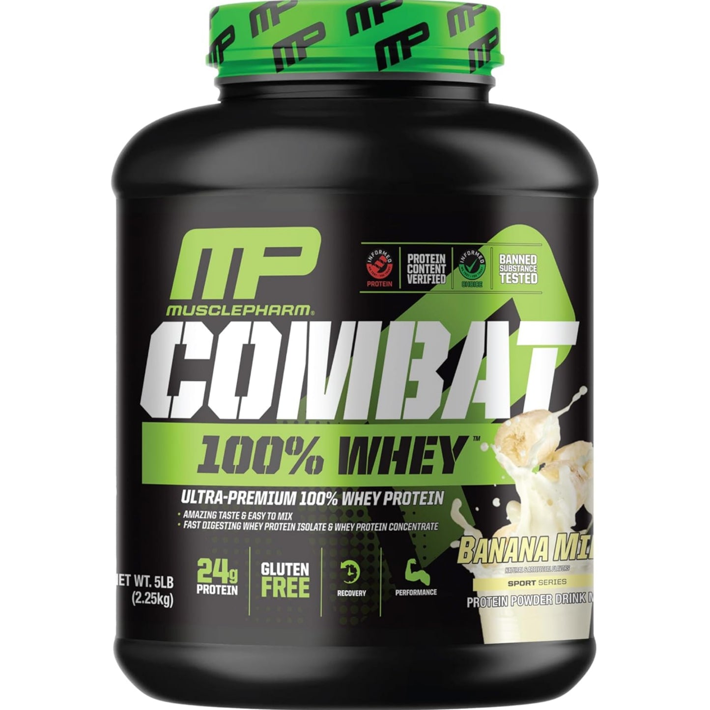 [Multiple Flavours] MusclePharm Combat 100% Whey Protein Powder