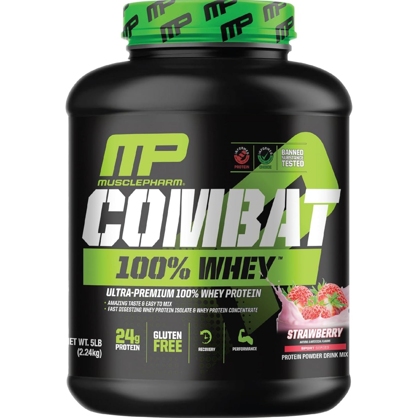 [Multiple Flavours] MusclePharm Combat 100% Whey Protein Powder