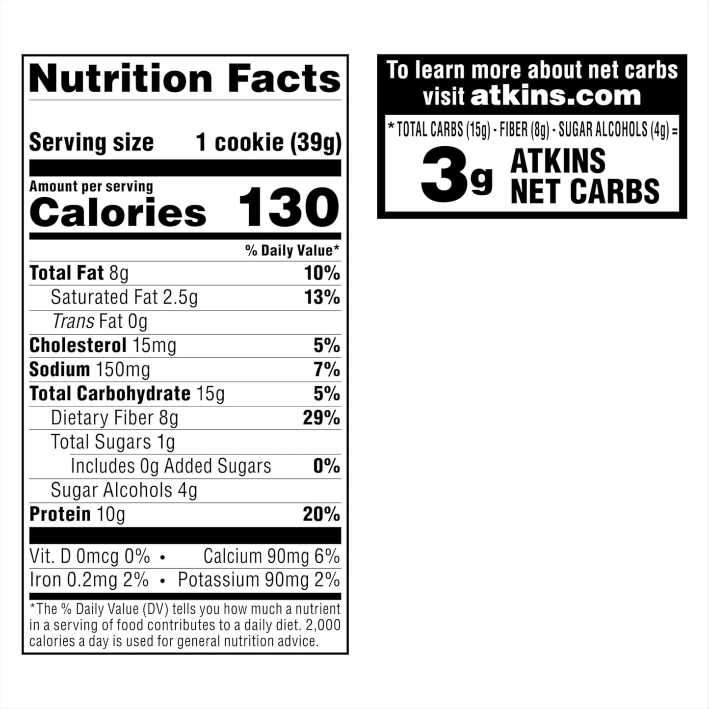 【多種口味】Atkins Protein Cookies 蛋白曲奇
