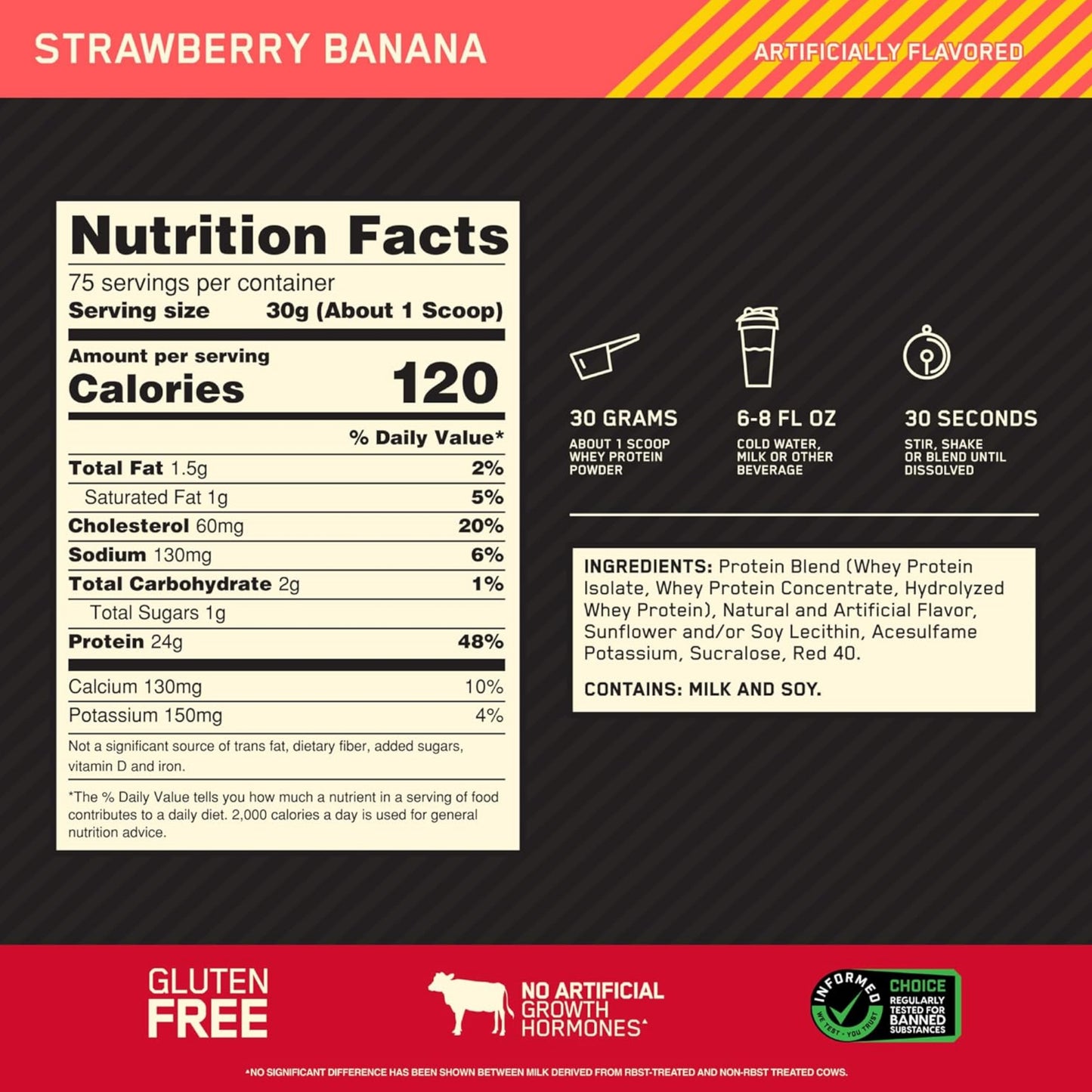 【多種口味】Optimum Nutrition Gold Standard 100% Whey Protein Powder 乳清蛋白粉