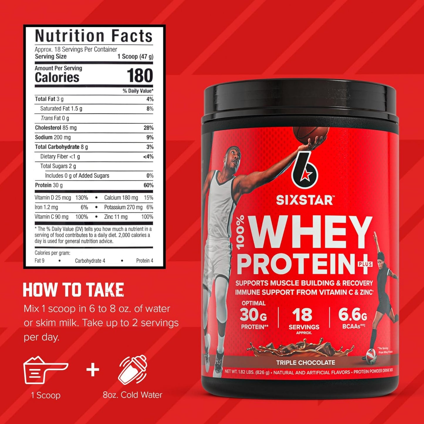 Six Star 100% Whey Protein Plus